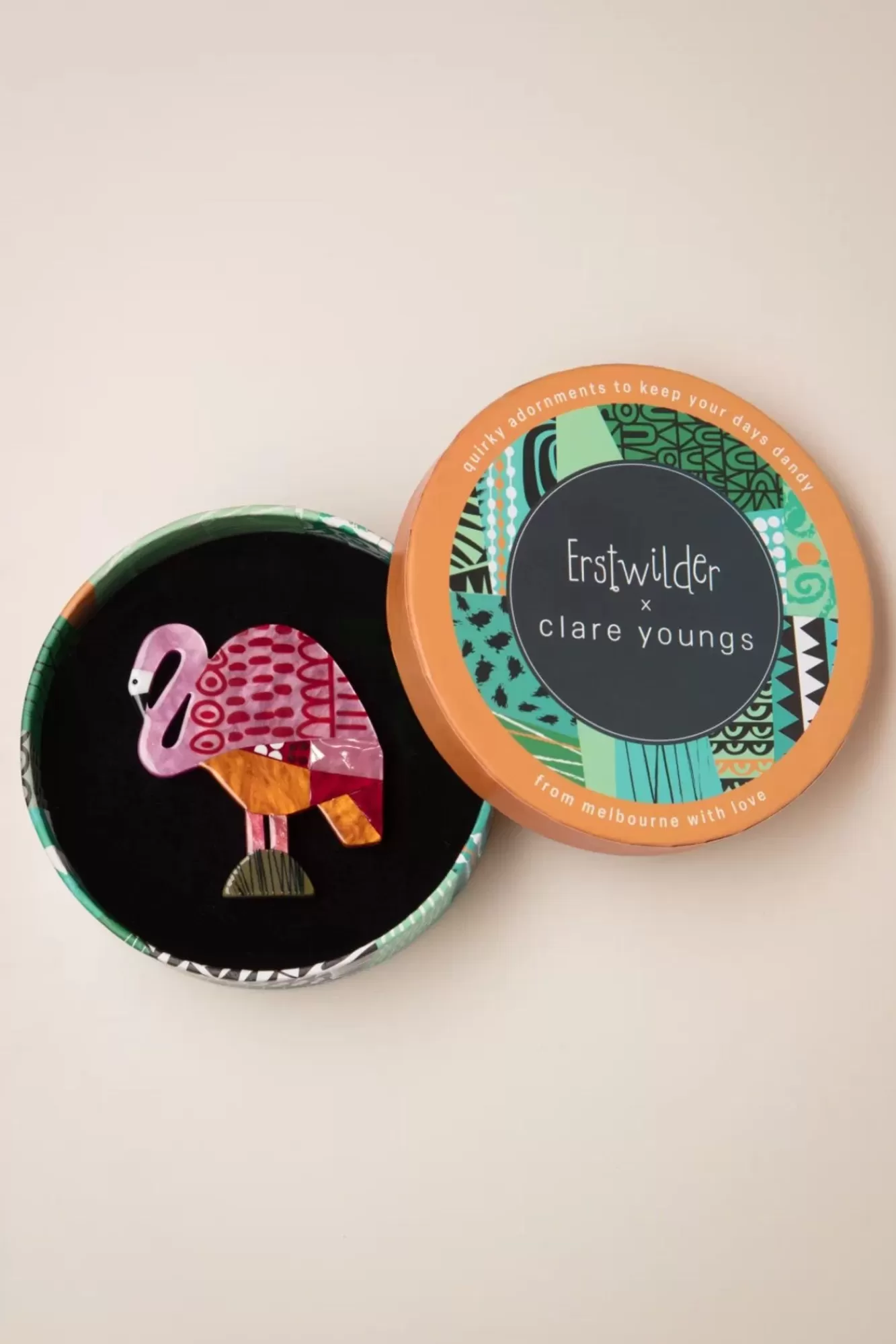 Erstwilder A Flamingo Named Honk Broche | Vrouwen Sieraden