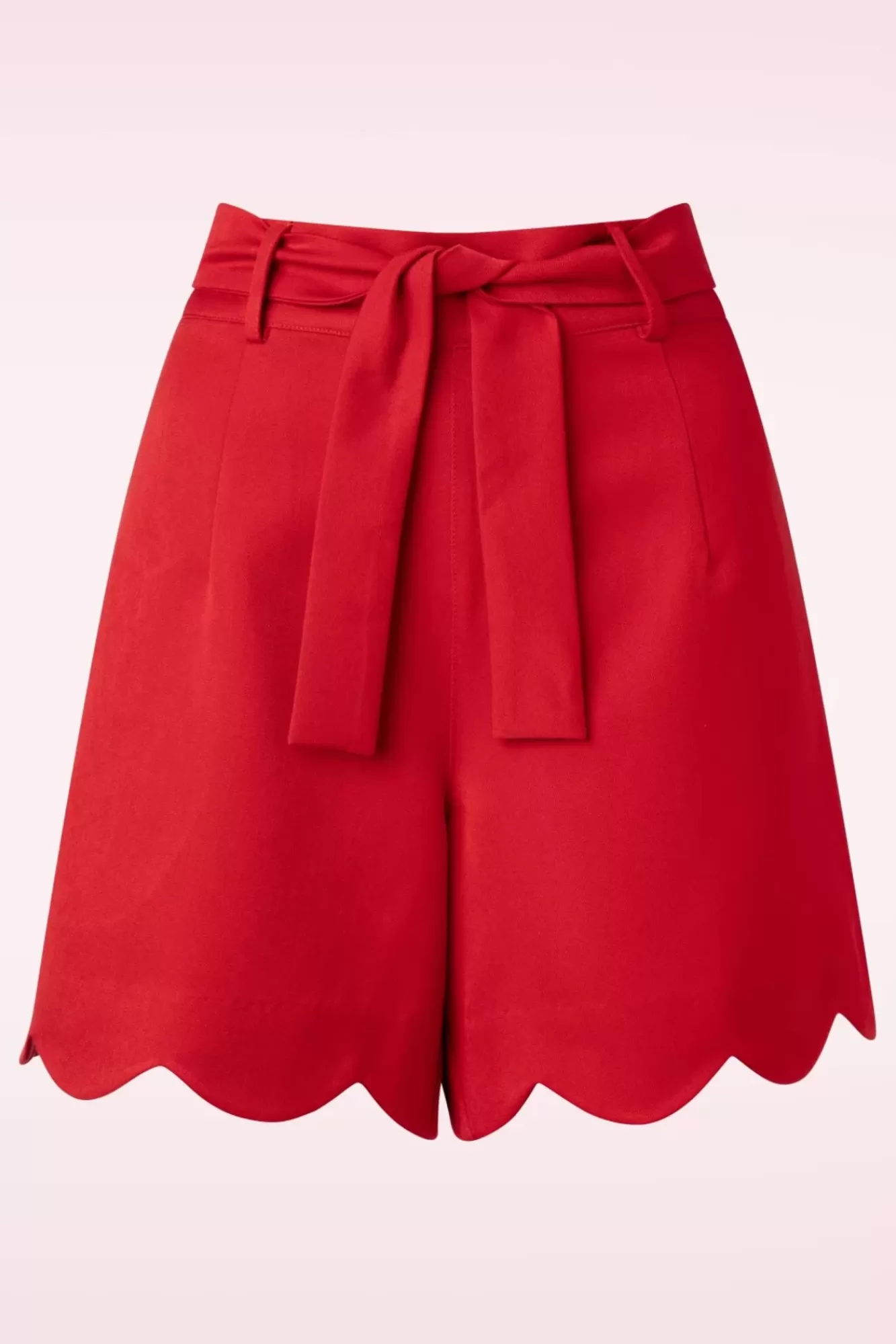 Banned Retro Ahoy Scallop Short In Rood | Vrouwen Broeken