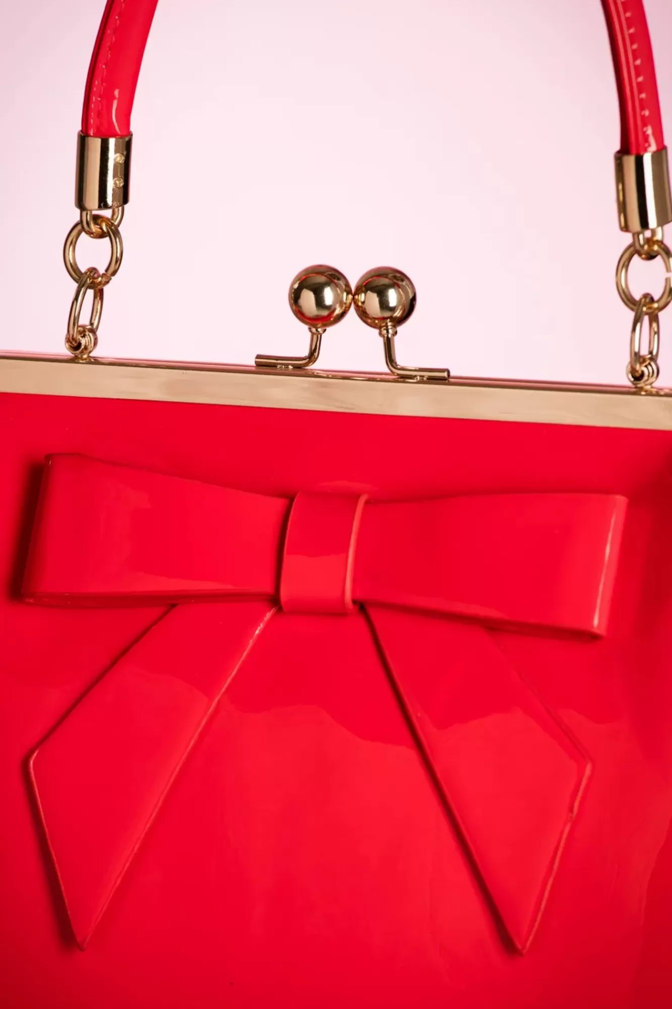 Banned Retro Amerikaanse Vintage Patenttas In Rood | Vrouwen Tassen