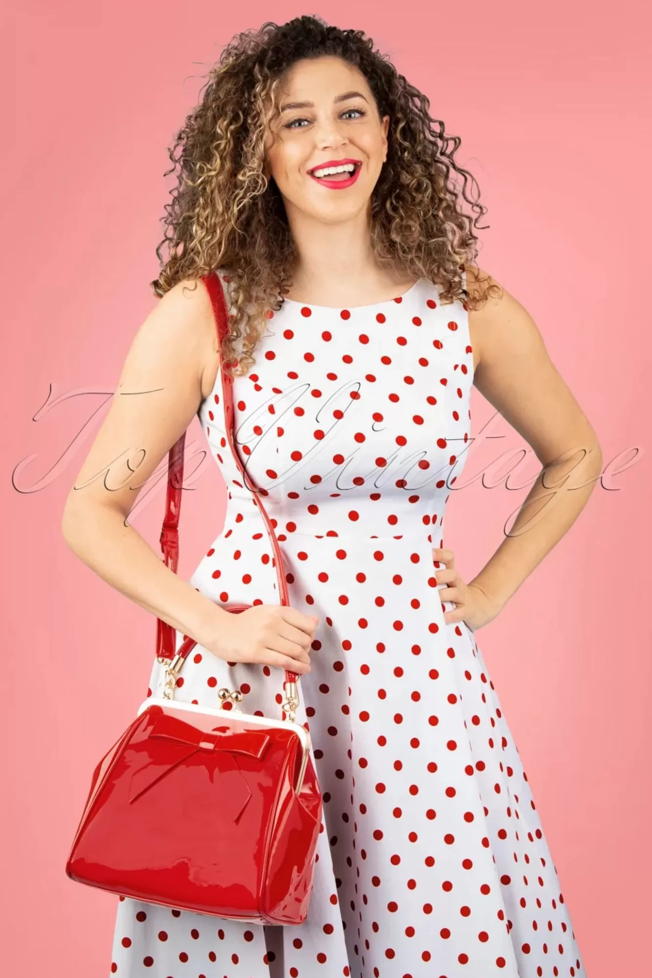 Banned Retro Amerikaanse Vintage Patenttas In Rood | Vrouwen Tassen