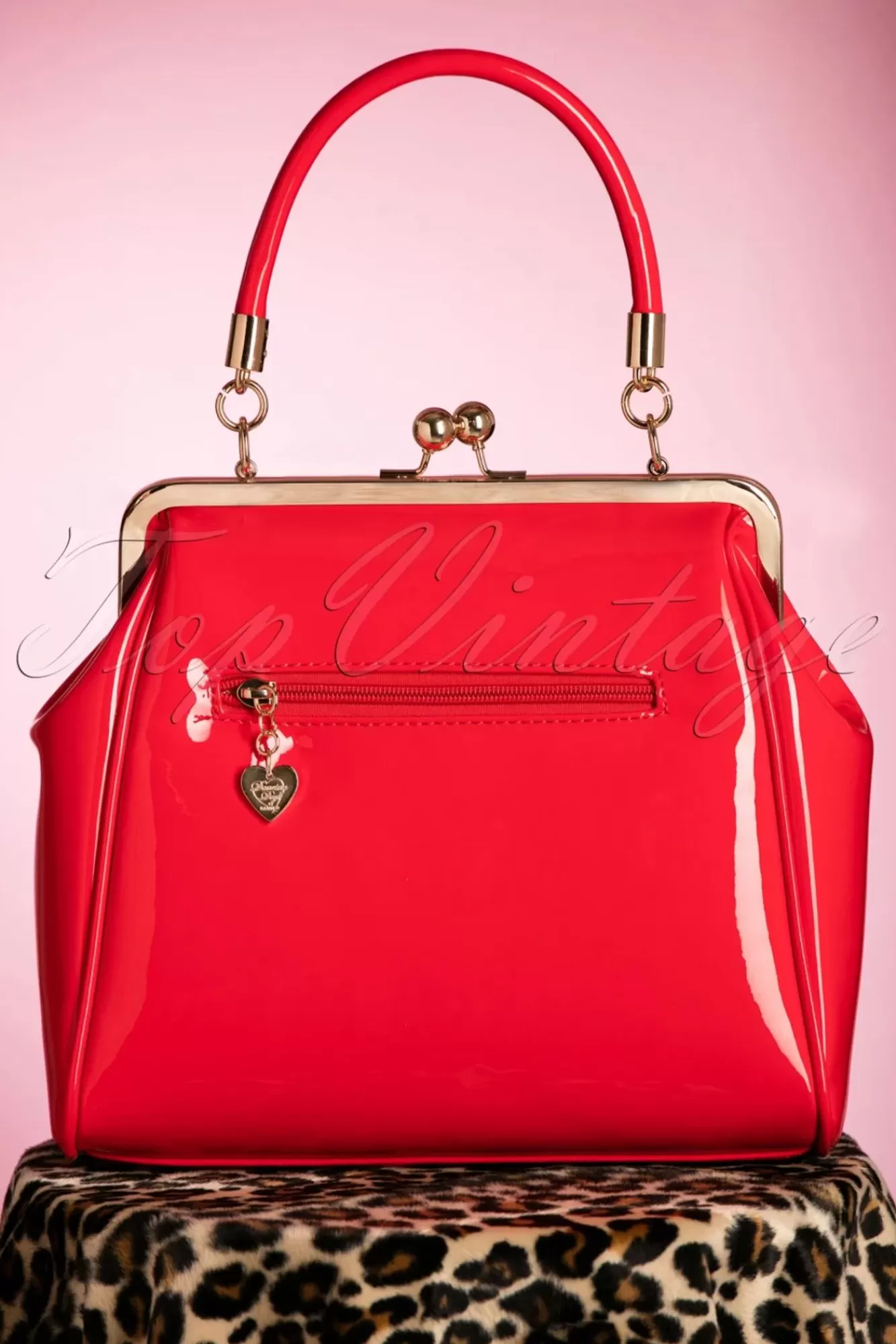 Banned Retro Amerikaanse Vintage Patenttas In Rood | Vrouwen Tassen