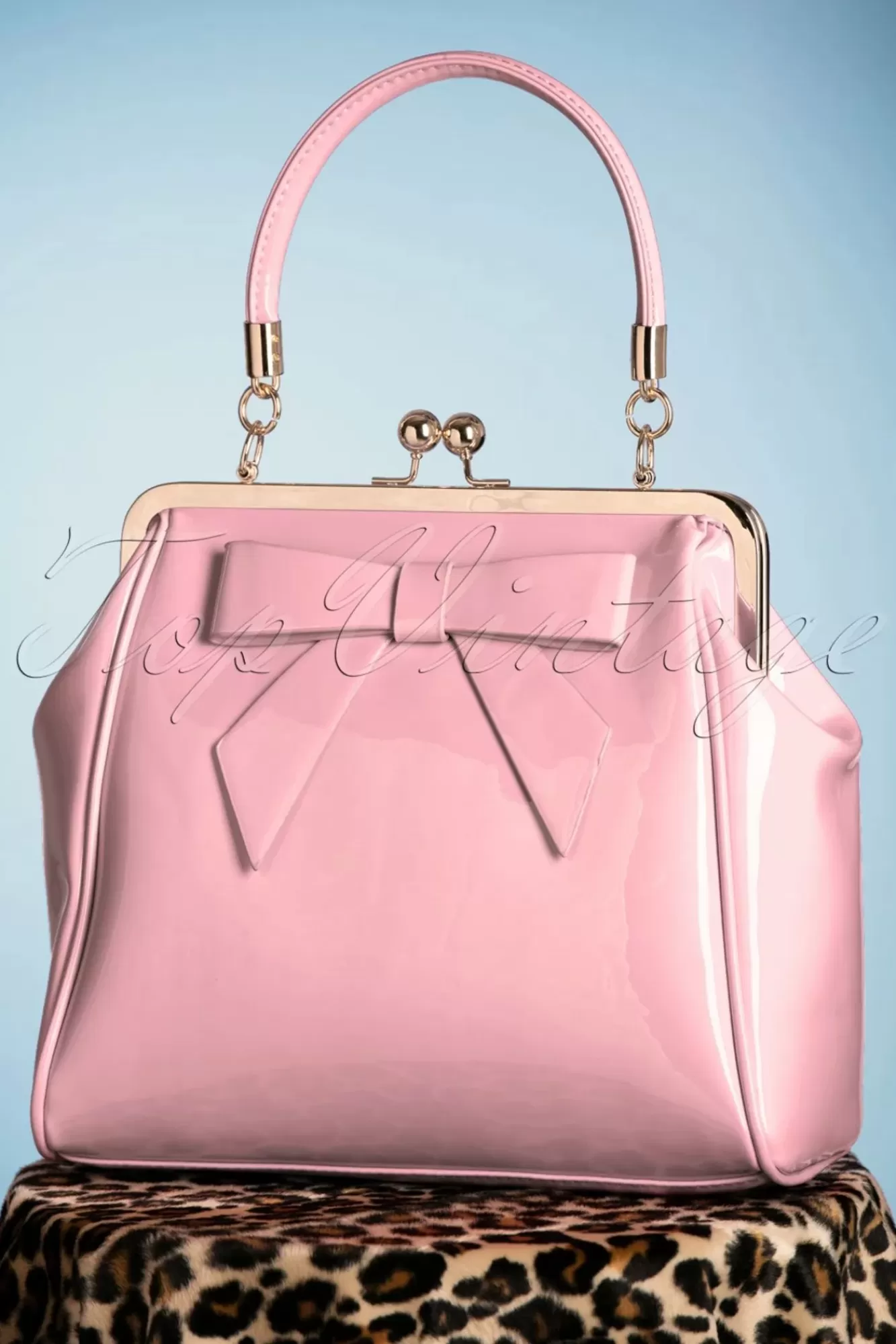 Banned Retro Amerikaanse Vintage Patenttas In Roze | Vrouwen Tassen