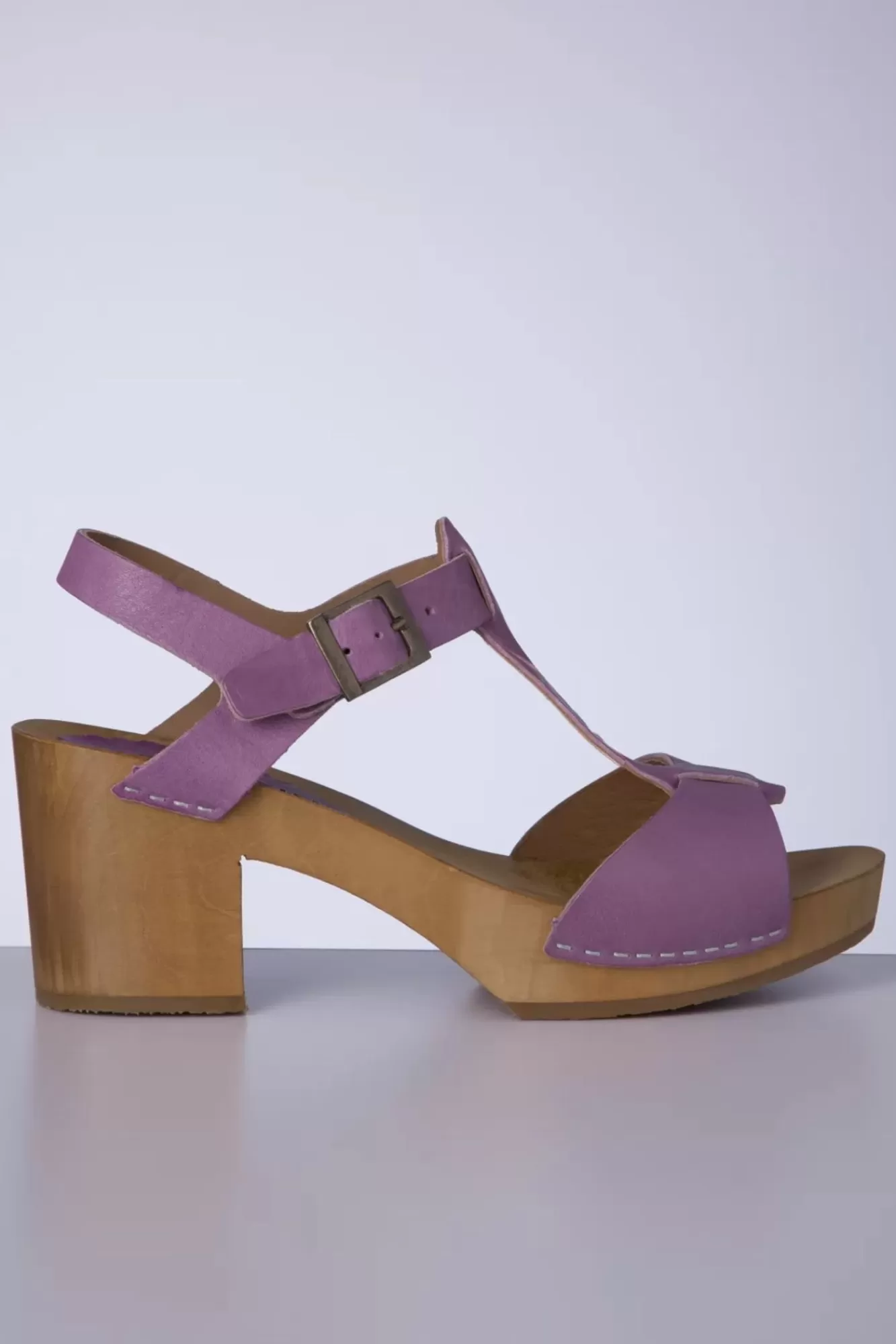 Gru00fcnbein Amy Clogs In Lila | Vrouwen Sandalen