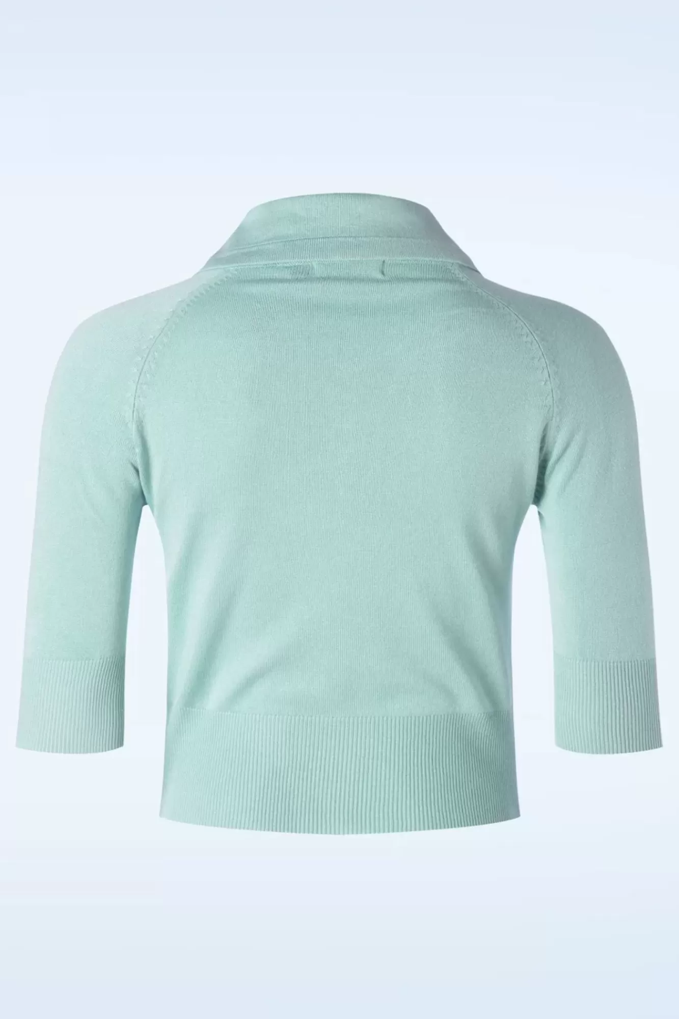 Banned Retro April Cardigan Met Korte Mouwen In Aqua Blauw | Vrouwen Vestjes