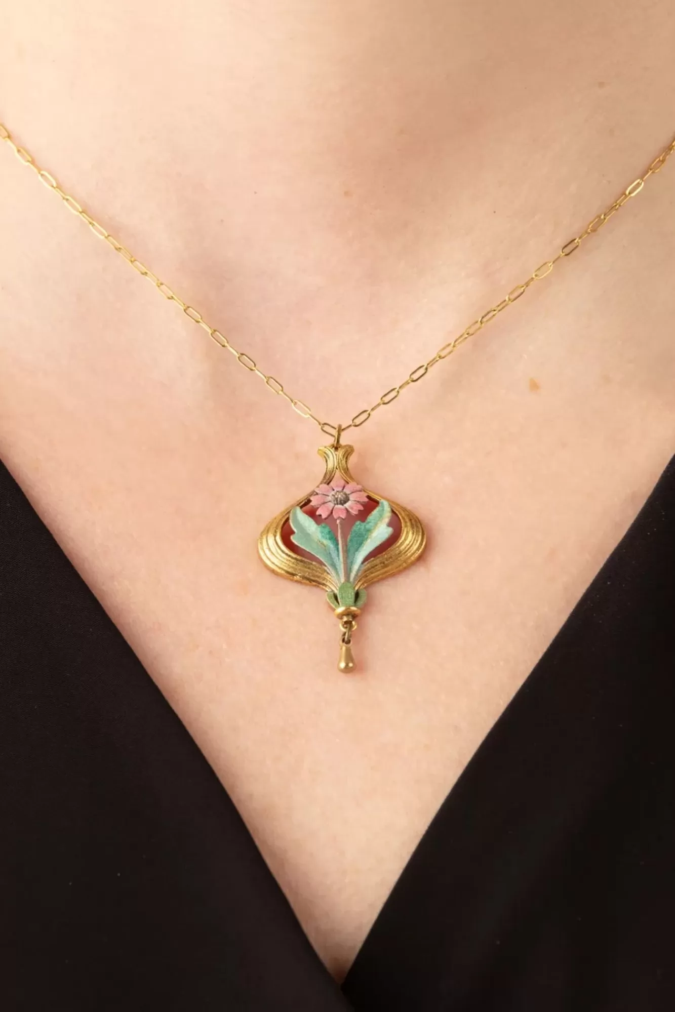 Urban Hippies Arabella Ketting In Goud En Perzik | Vrouwen Sieraden