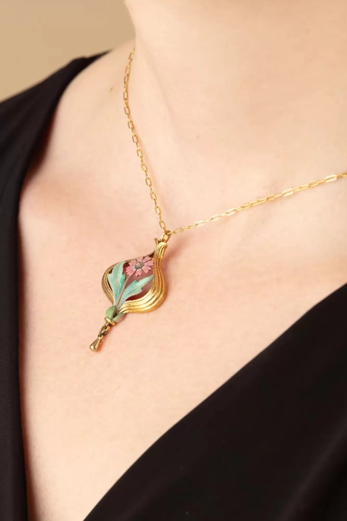 Urban Hippies Arabella Ketting In Goud En Perzik | Vrouwen Sieraden