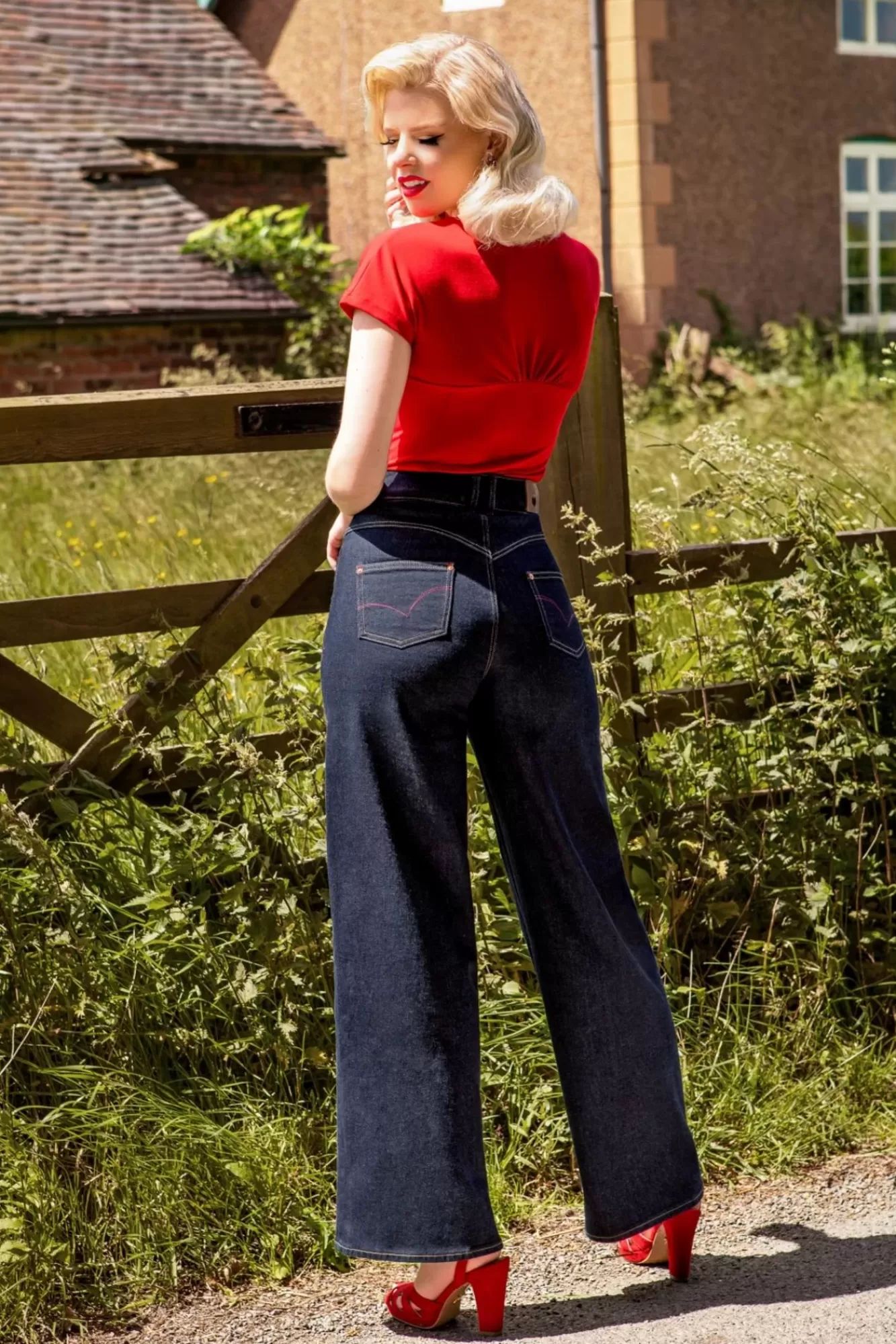 Rock-a-Booty Audrey Jeans In Blauw | Vrouwen Broeken