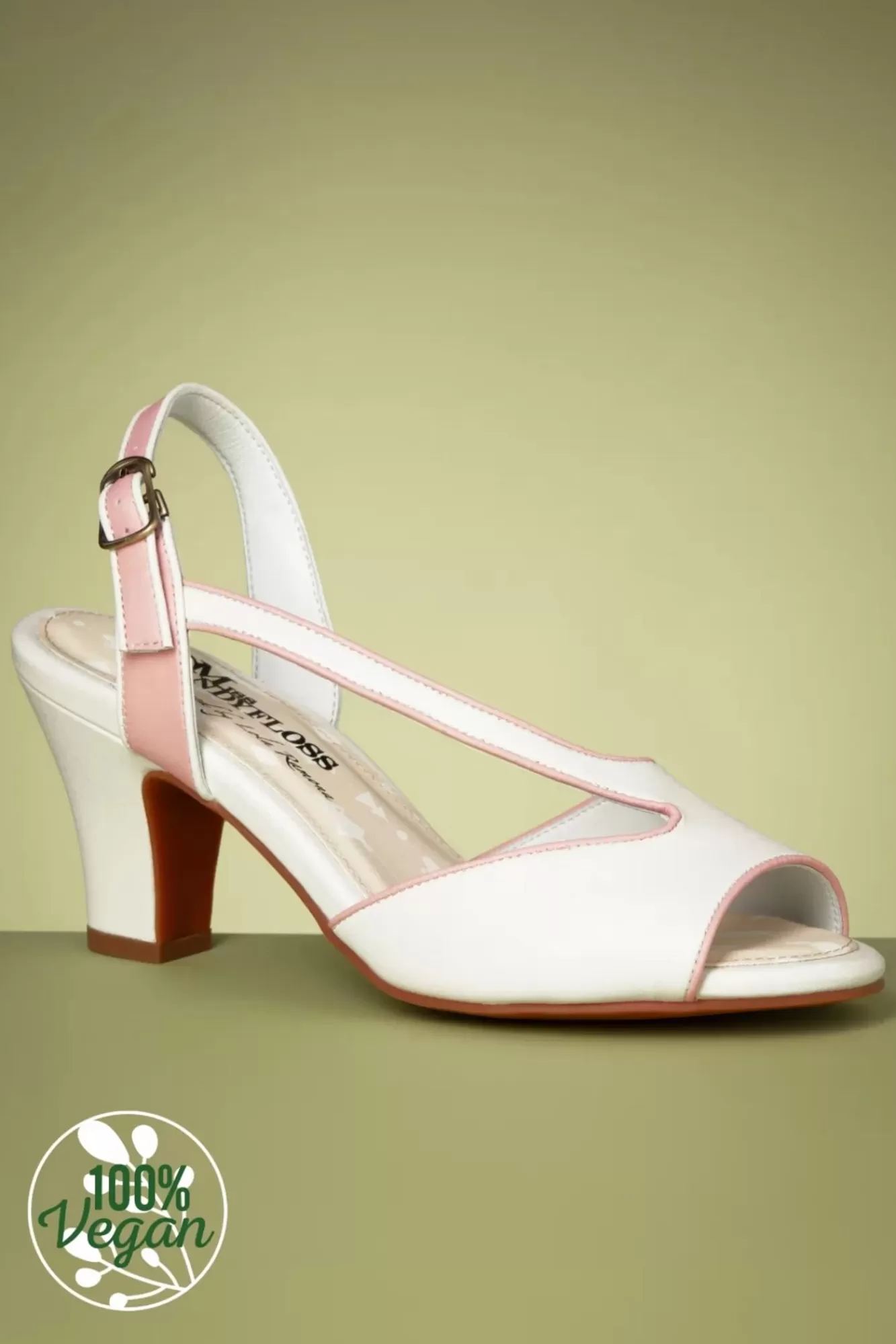 Miss Candyfloss Ava Lilibeth Sandalen In Whisper White En Pearl Blush | Vrouwen Sandalen