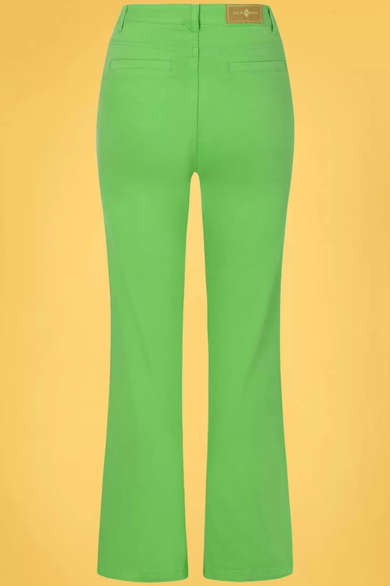 Surkana Betsy Bell Bottom Broek In Groen | Vrouwen Broeken