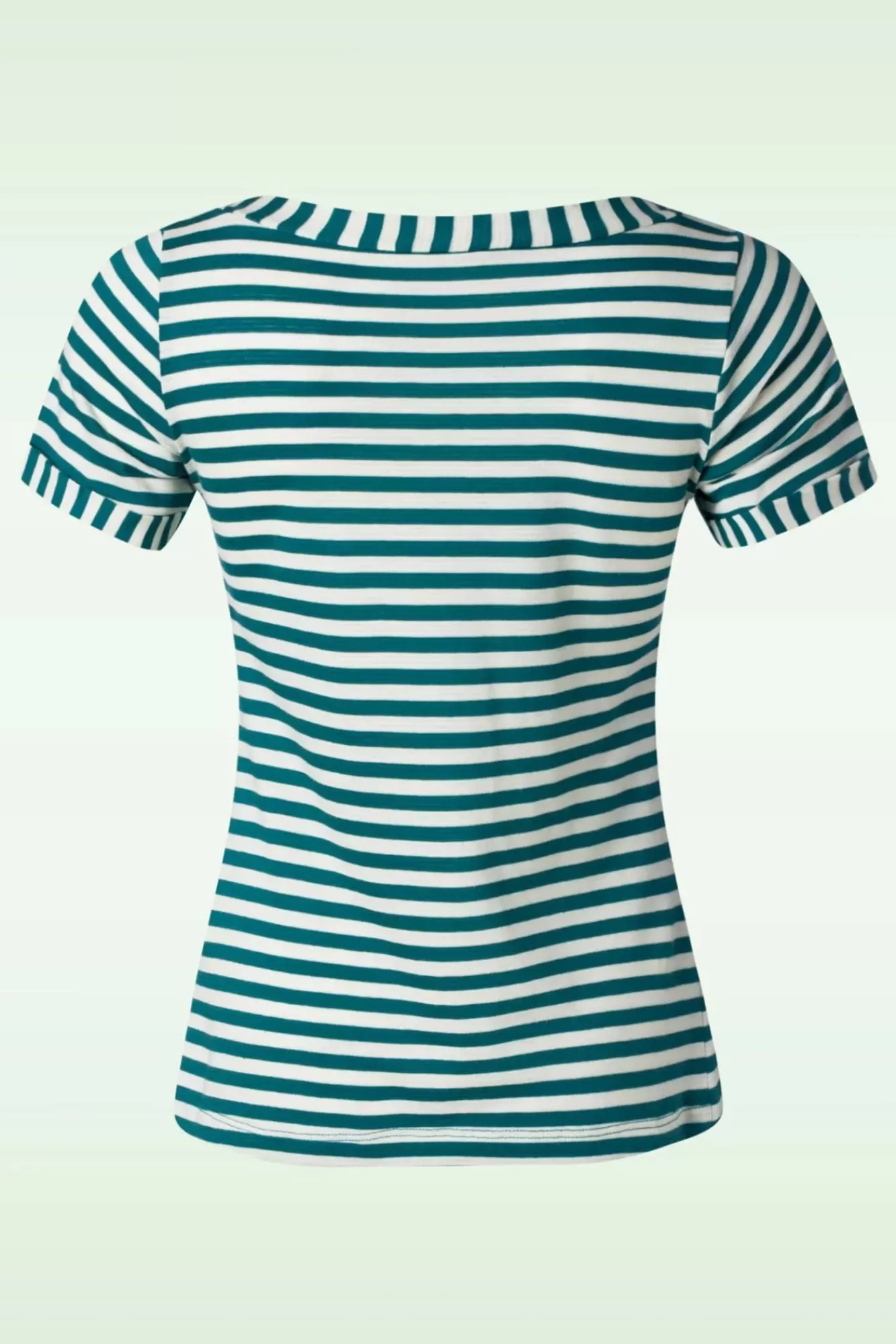 King Louie Boatneck Top Chopito Stripe In Ponderosa Groen | Vrouwen T-Shirts