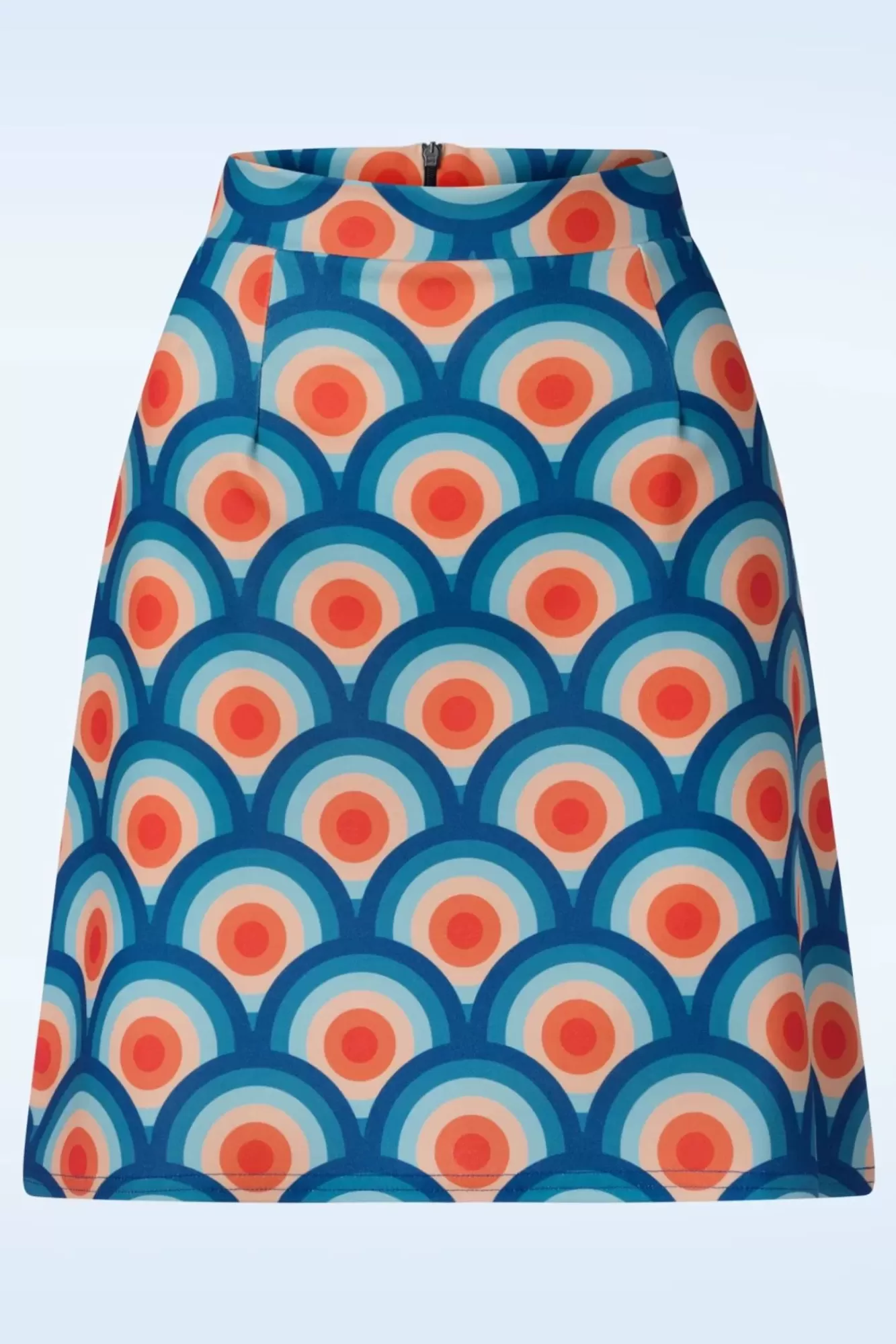 Vintage Chic for Topvintage Bobby Retro Rok In Cirkel Geo Print | Vrouwen Rokken