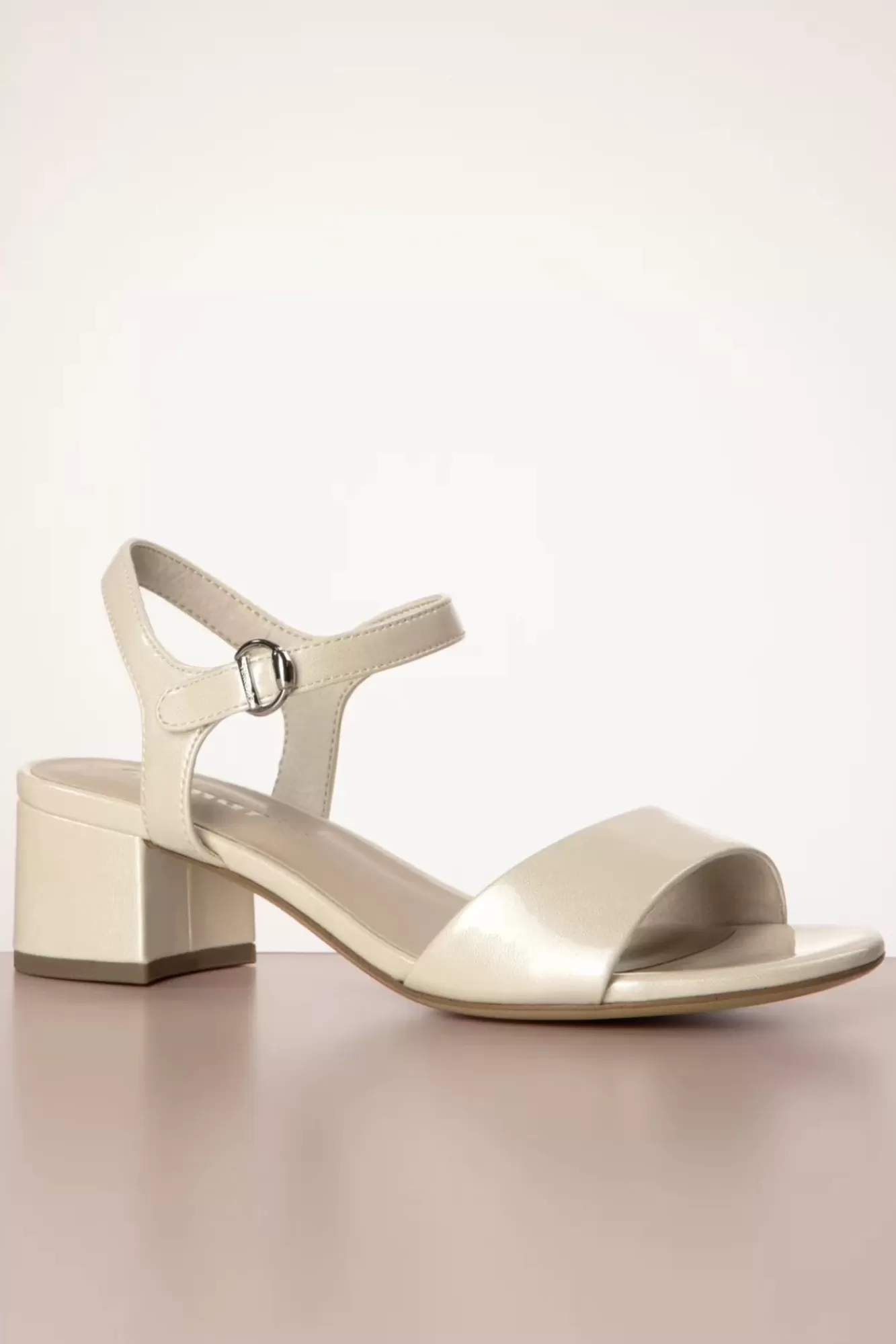 Tamaris Bonny Lak Sandaaltjes In Champagne | Vrouwen Sandalen