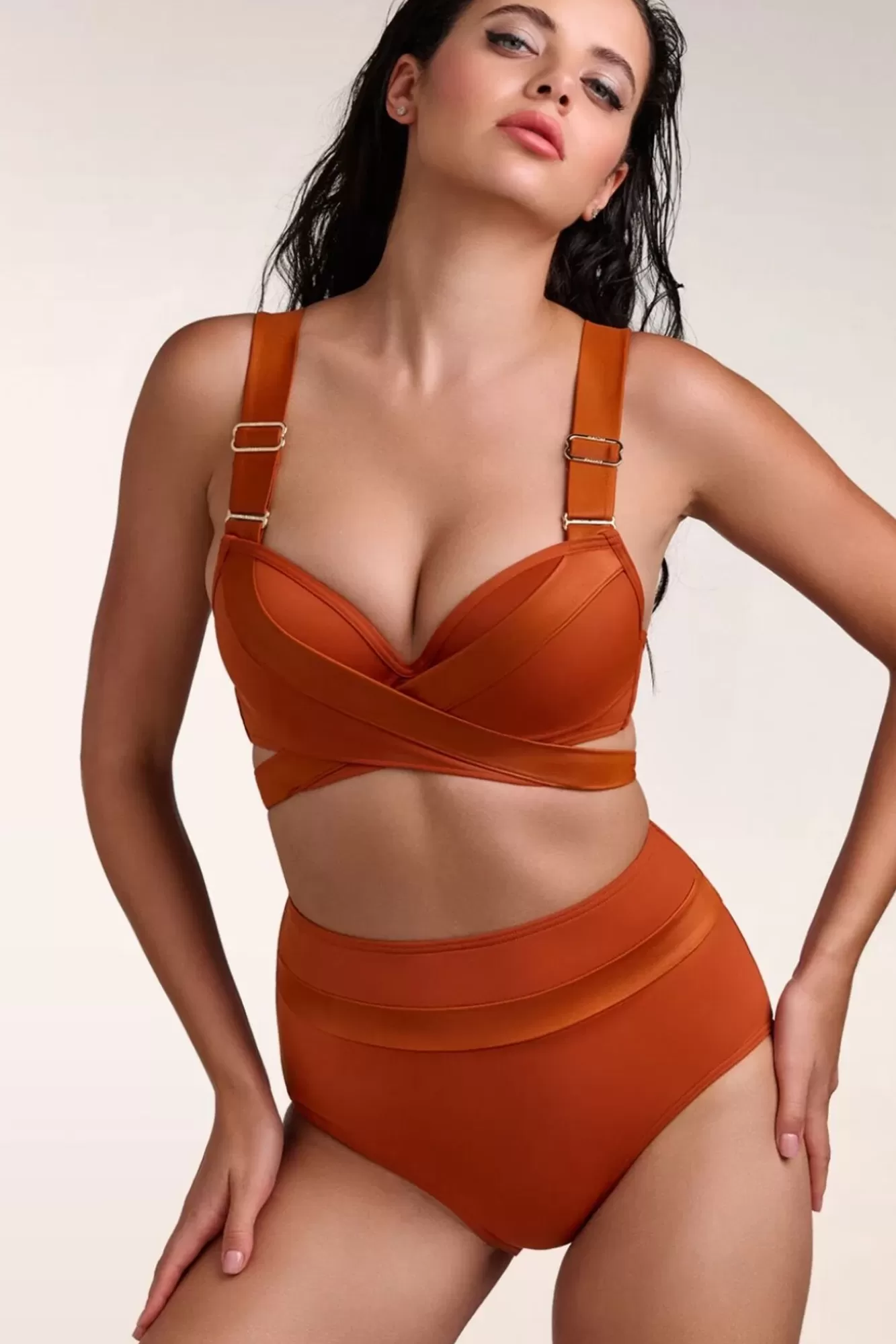 Marlies Dekkers Cache Coeur Push Up Bikini Top In Roest Oranje | Vrouwen Bikini'S