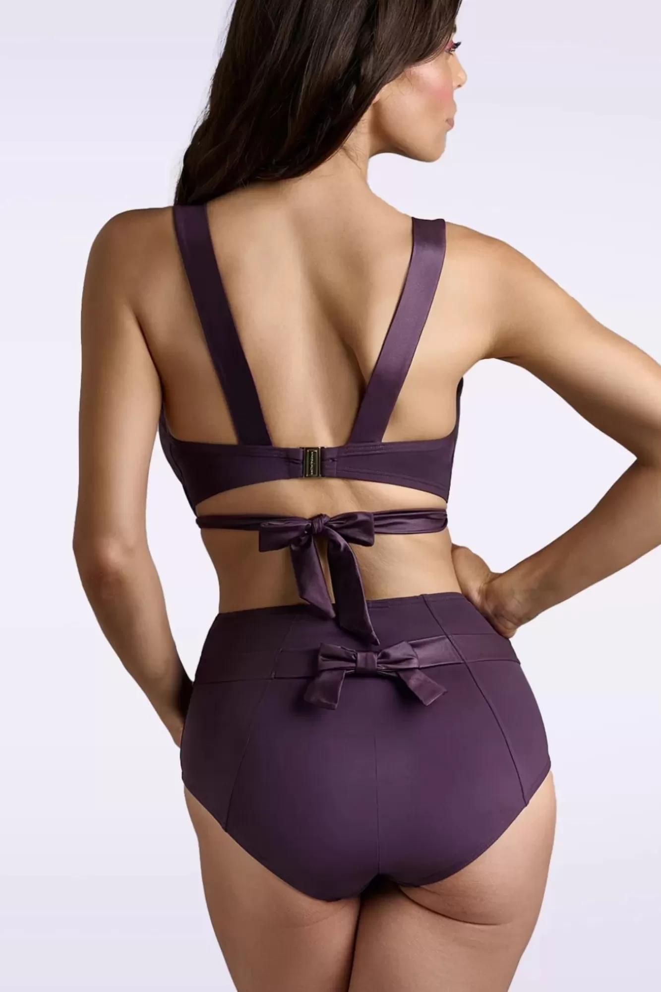 Marlies Dekkers Cache Coeur Slip Met Hoge Taille In Dieppaars | Vrouwen Bikini'S