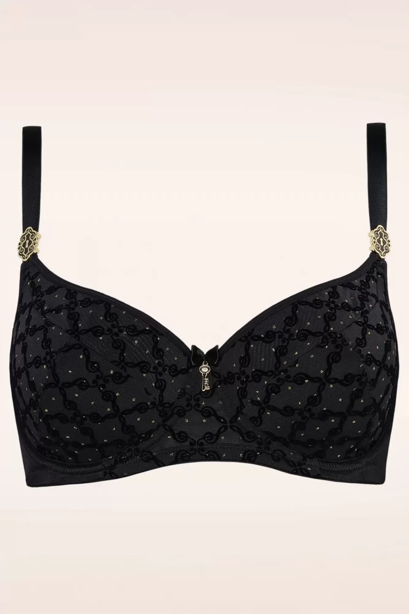 Marlies Dekkers Calliope Balconette Bh In Zwart En Goud Print | Vrouwen Bh'S