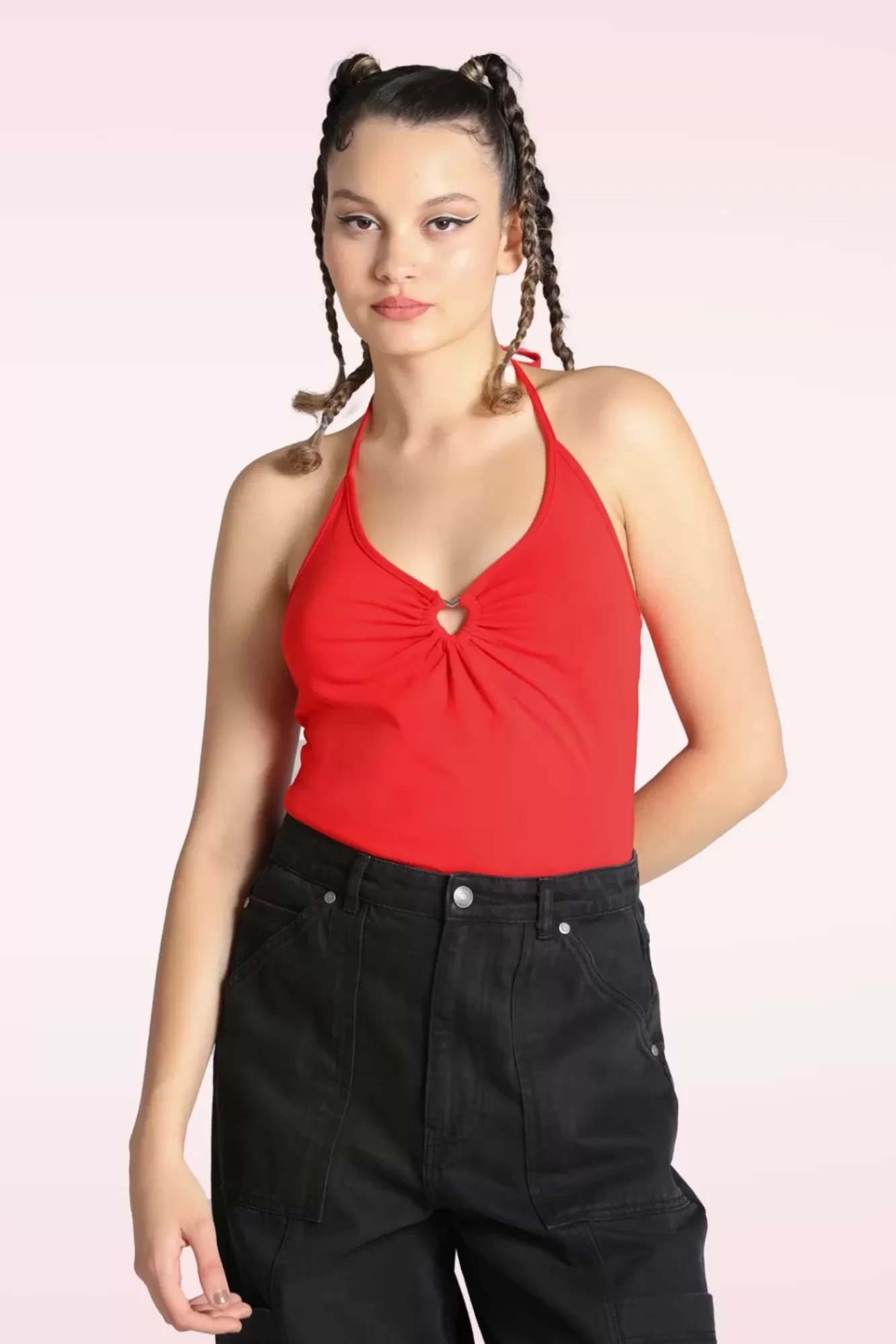 Bunny Cheryl Top In Rood | Vrouwen Tops