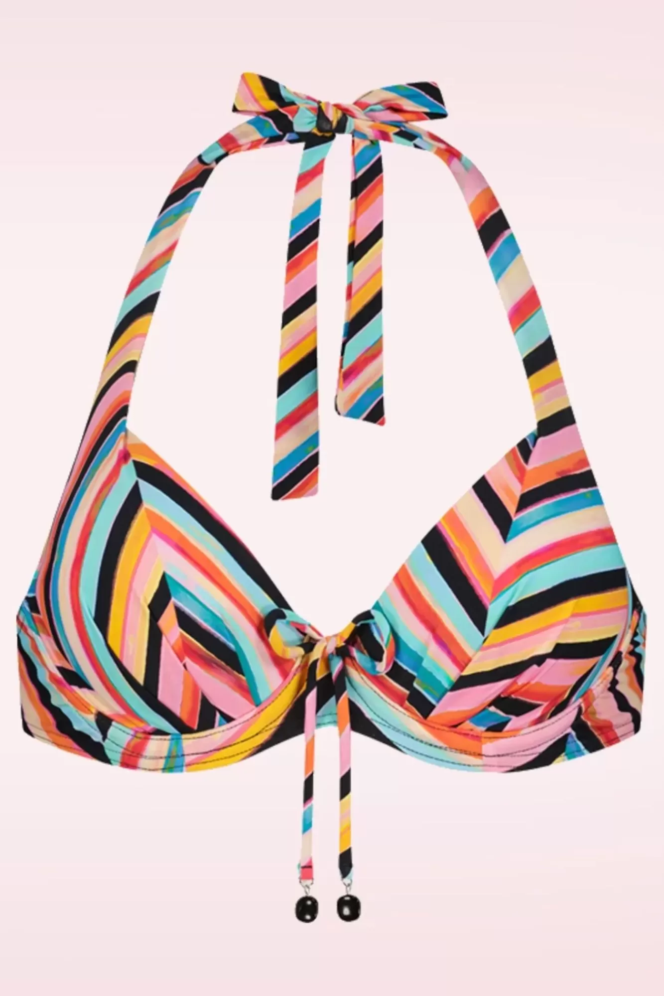 Cyell Chevron Chic Padded Bikini Top In Multi | Vrouwen Bikini'S