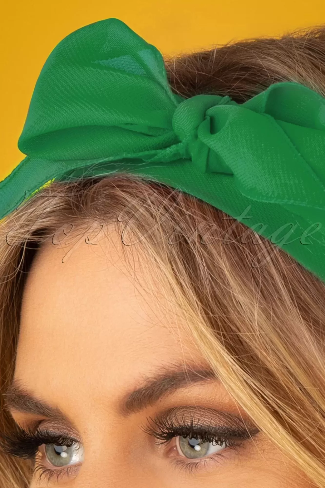 ZaZoo Chiffon Sjaal In Smaragdgroen | Vrouwen Haaraccessoires