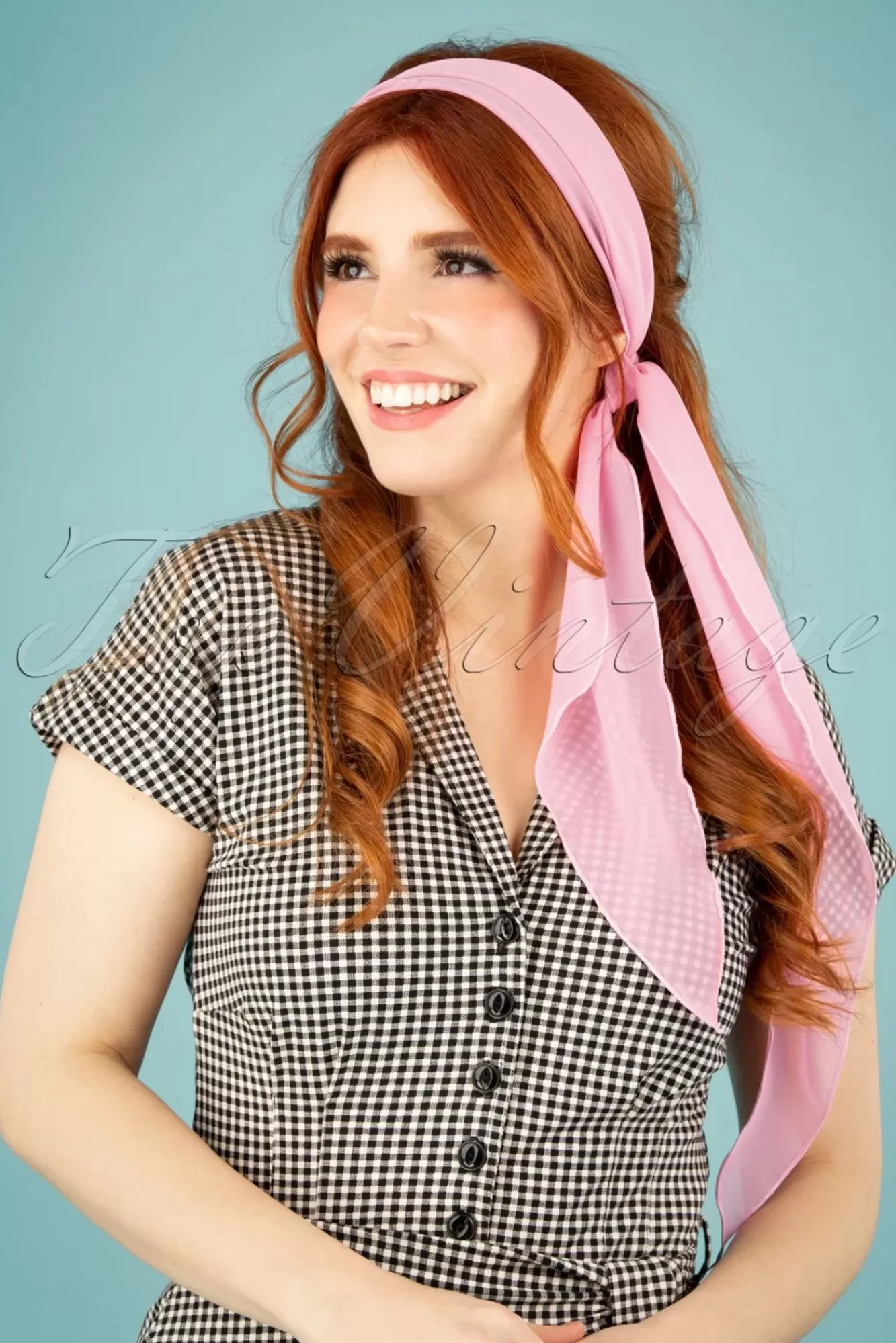 ZaZoo Chiffon Sjaal In Zacht Roze | Vrouwen Haaraccessoires