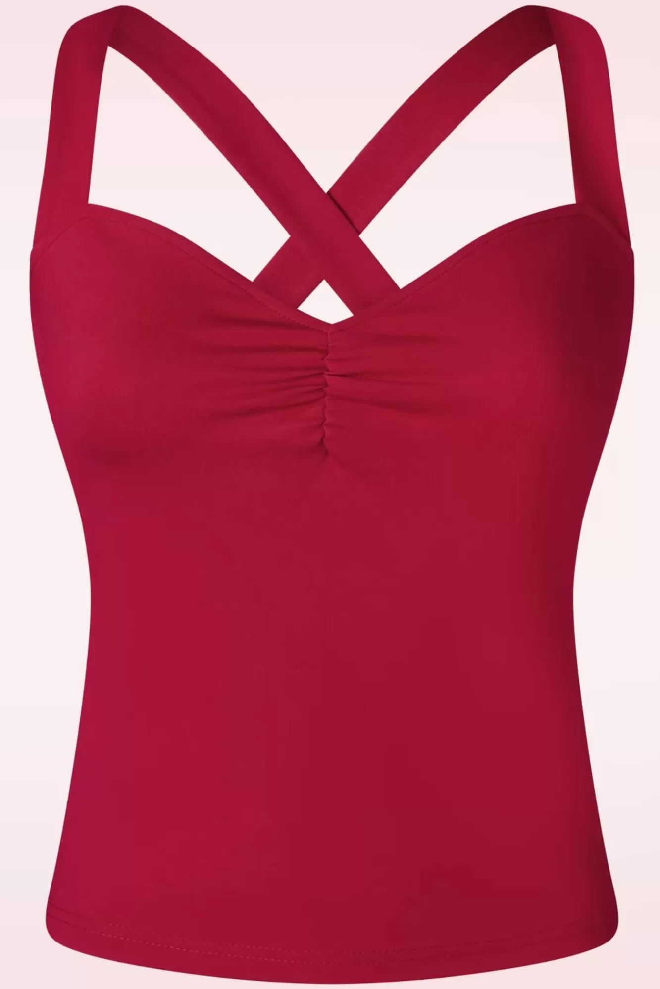 Vixen Cindy Cross Back Top In Rood | Vrouwen Tops