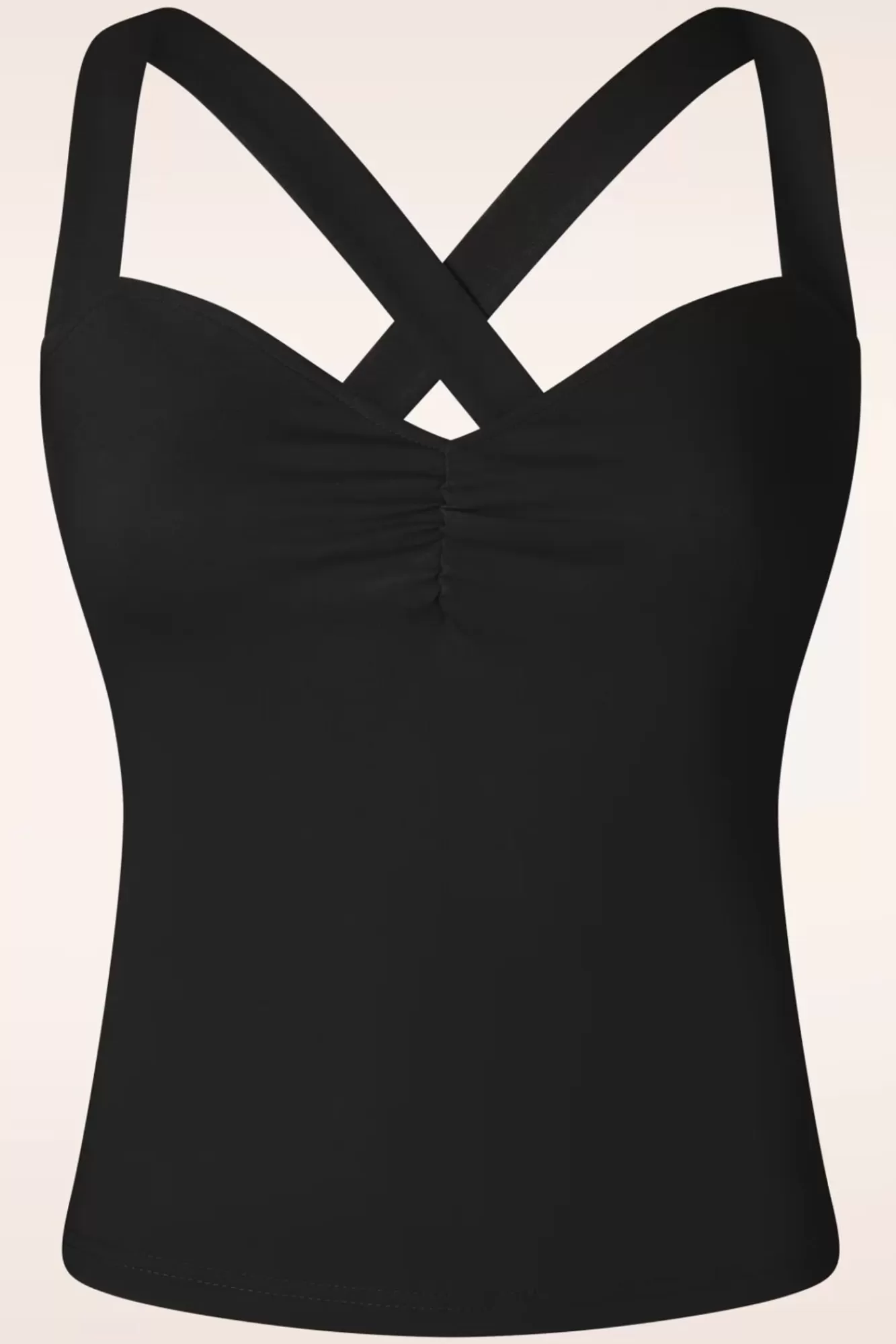 Vixen Cindy Cross Back Top In Zwart | Vrouwen Tops