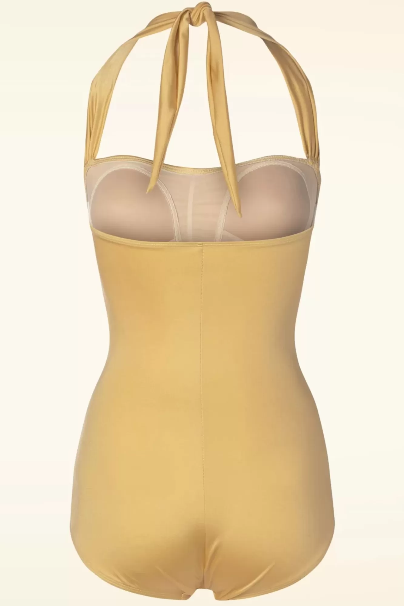 Esther Williams Classic Fifties One Piece Badpak In Goud | Vrouwen Badpakken