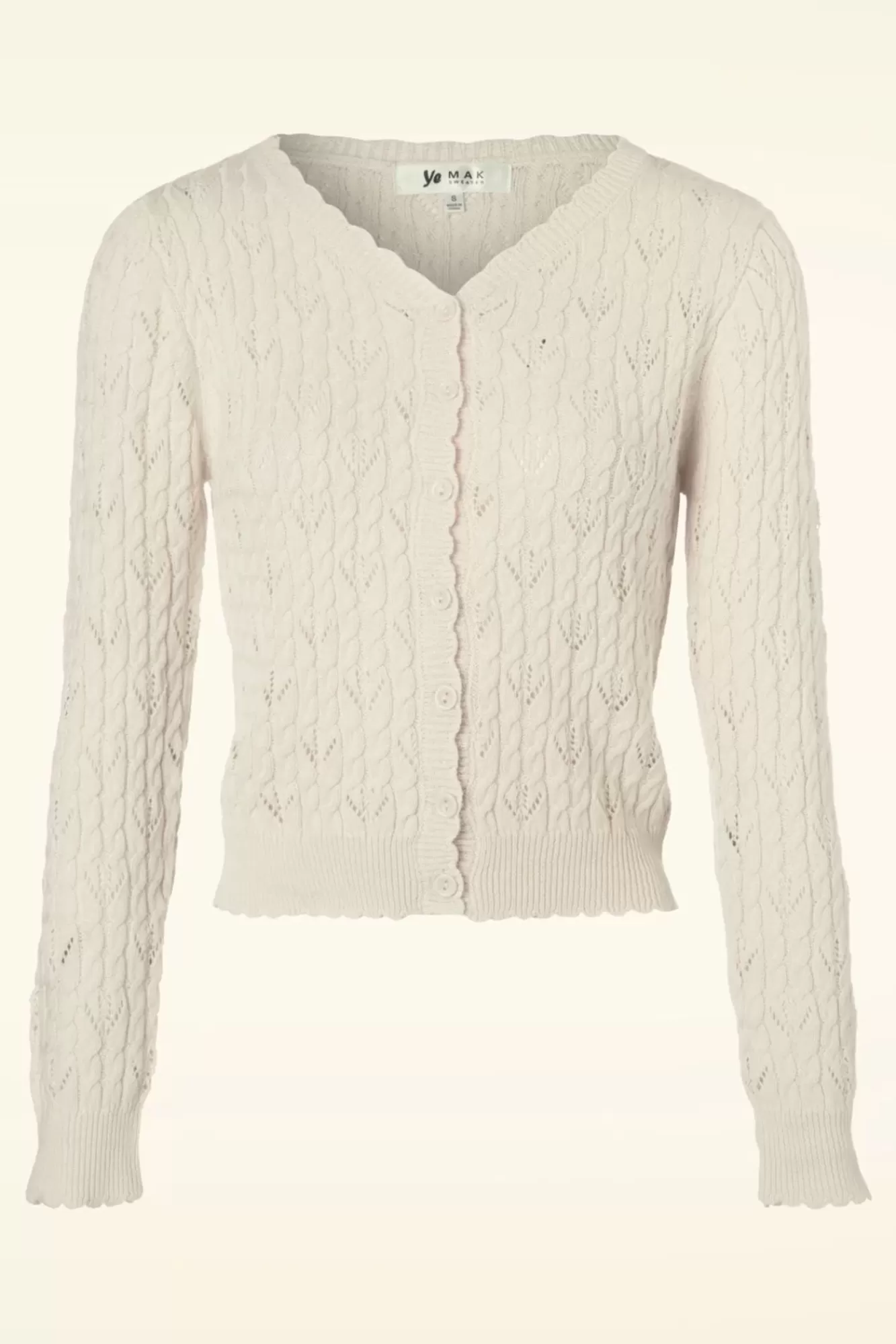 Mak Sweater Claudia Vest In Ivoor | Vrouwen Vestjes