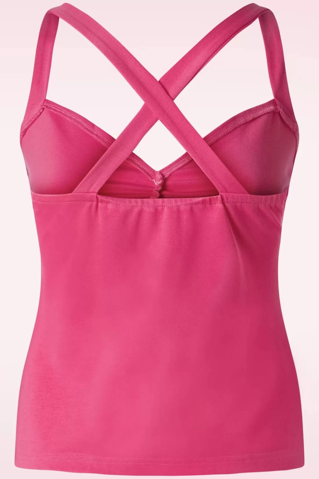 Vixen Cross Back Top In Fuchsia | Vrouwen Tops