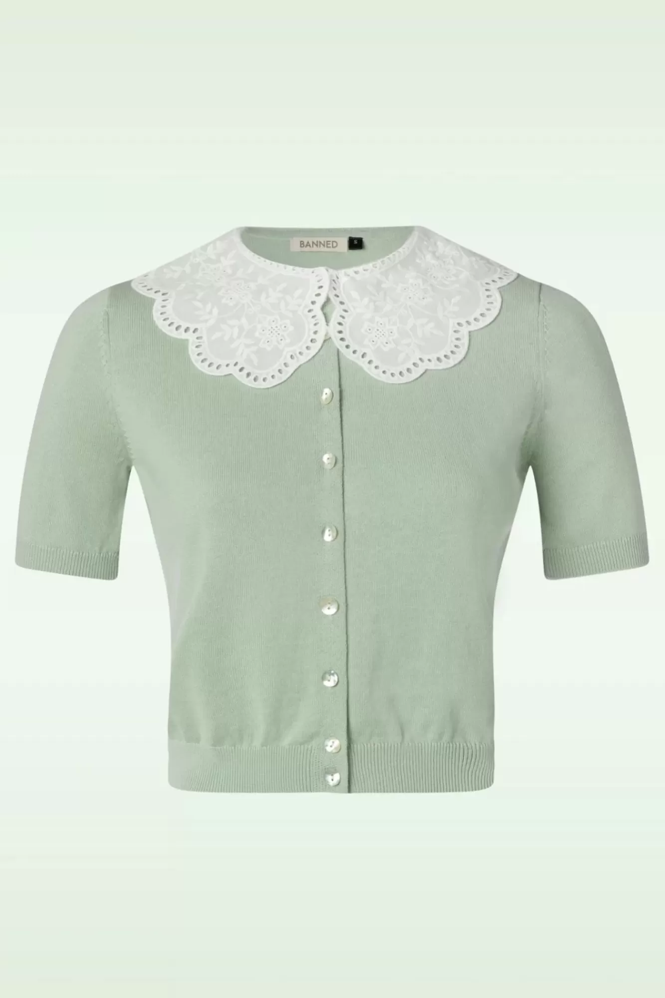 Banned Retro Cutie Cardigan In Seafoam Groen | Vrouwen Vestjes