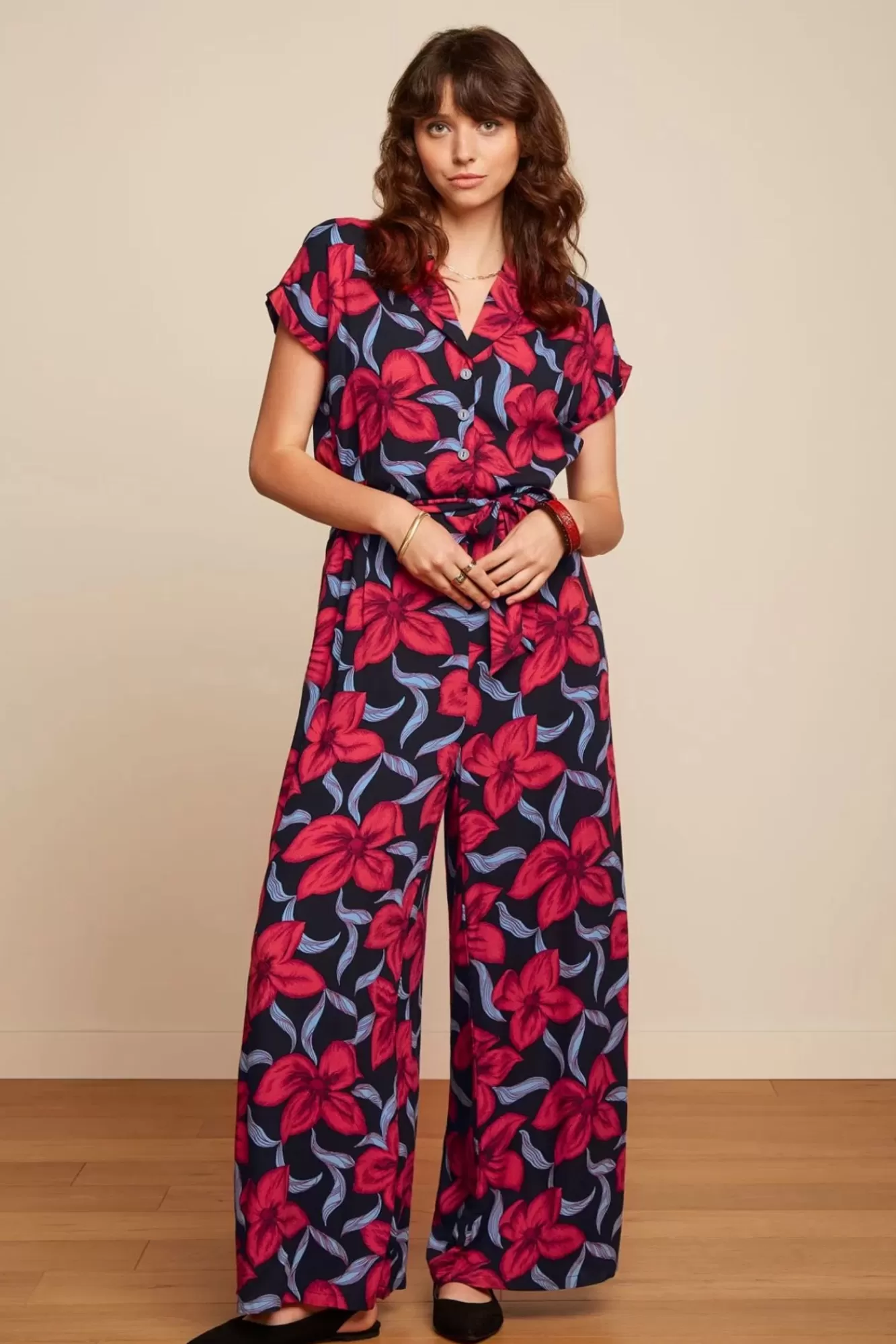 King Louie Daisy Jumpsuit Deacon In Zwart | Vrouwen Playsuits & Jumpsuits