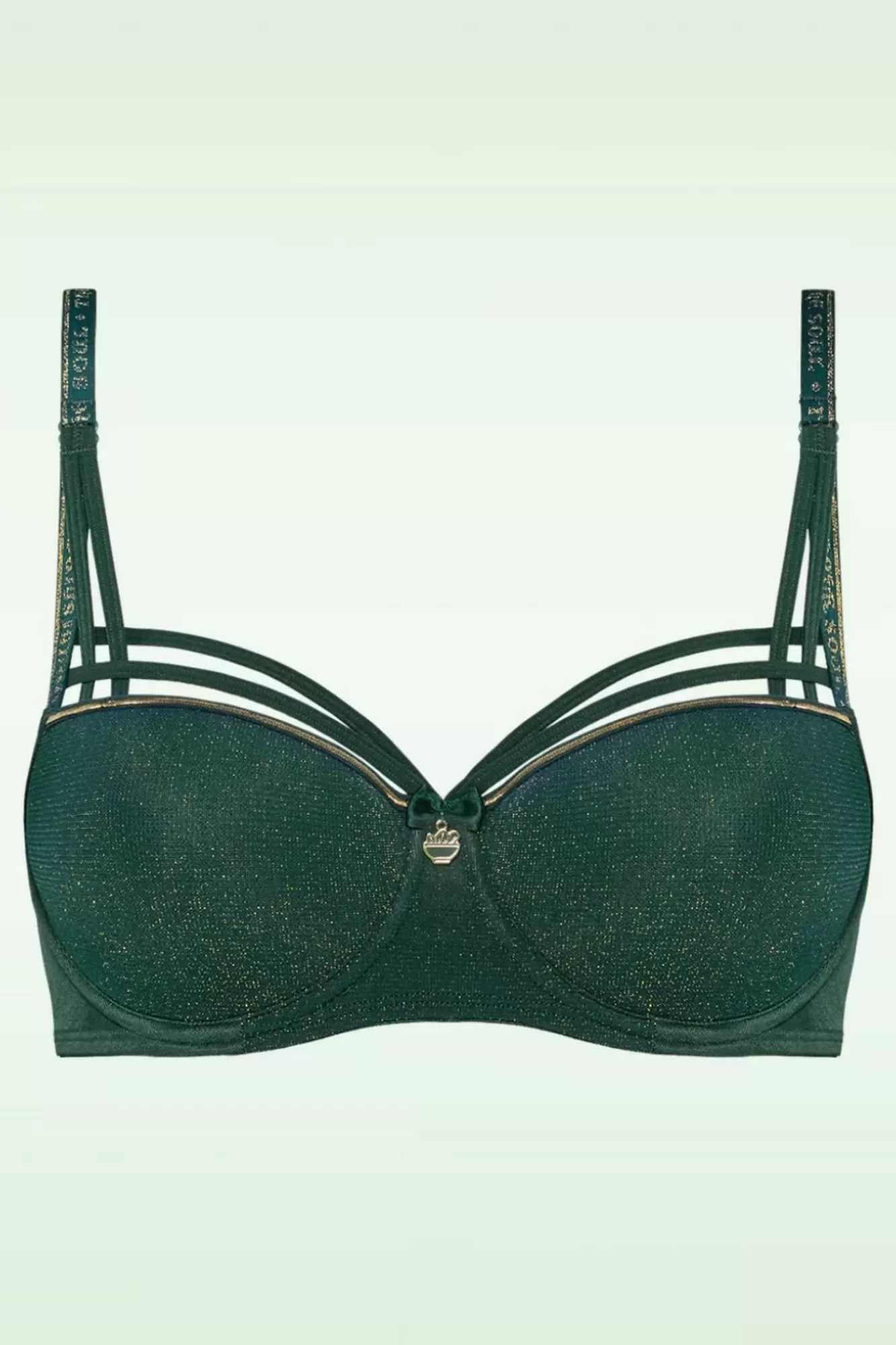 Marlies Dekkers Dame De Paris Voorgevormde Balconette-Bh In Groen En Goud | Vrouwen Bh'S