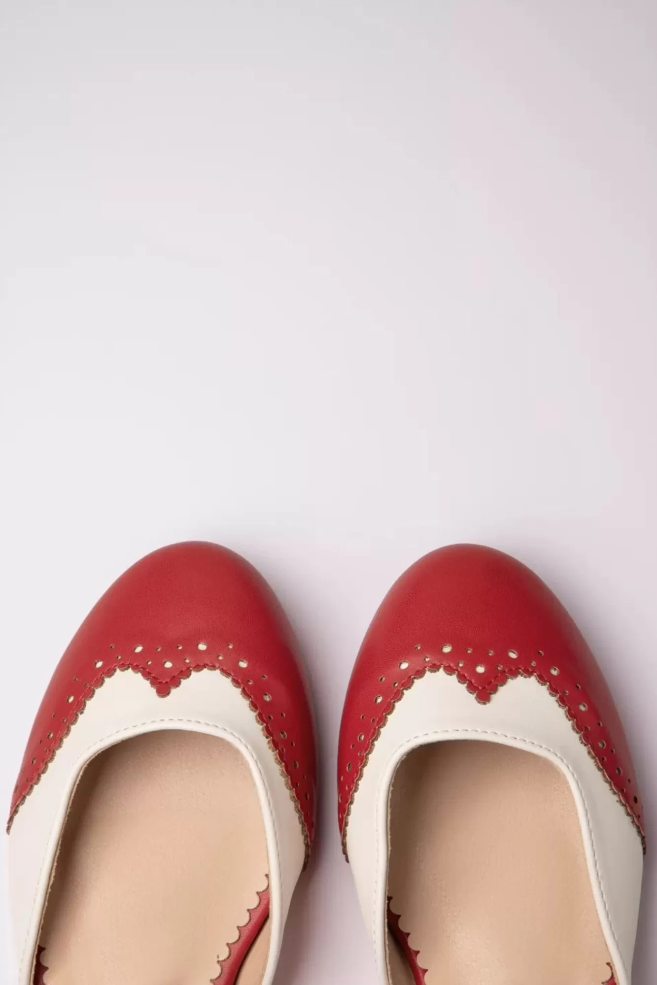 Banned Retro Dapper Dancemates Platte Schoentjes In Rood | Vrouwen Ballerina'S