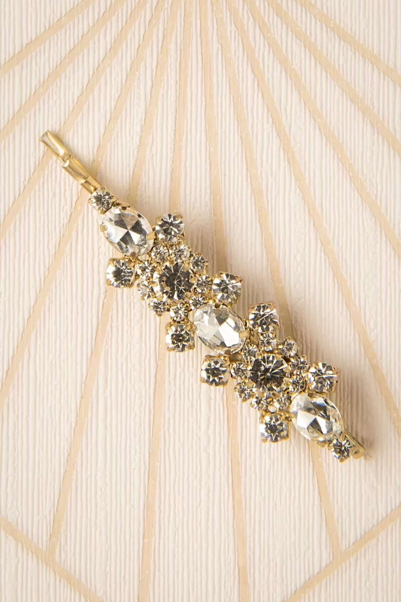 Lovely Deco Crystal Stone Haarspeld In Goud | Vrouwen Haaraccessoires