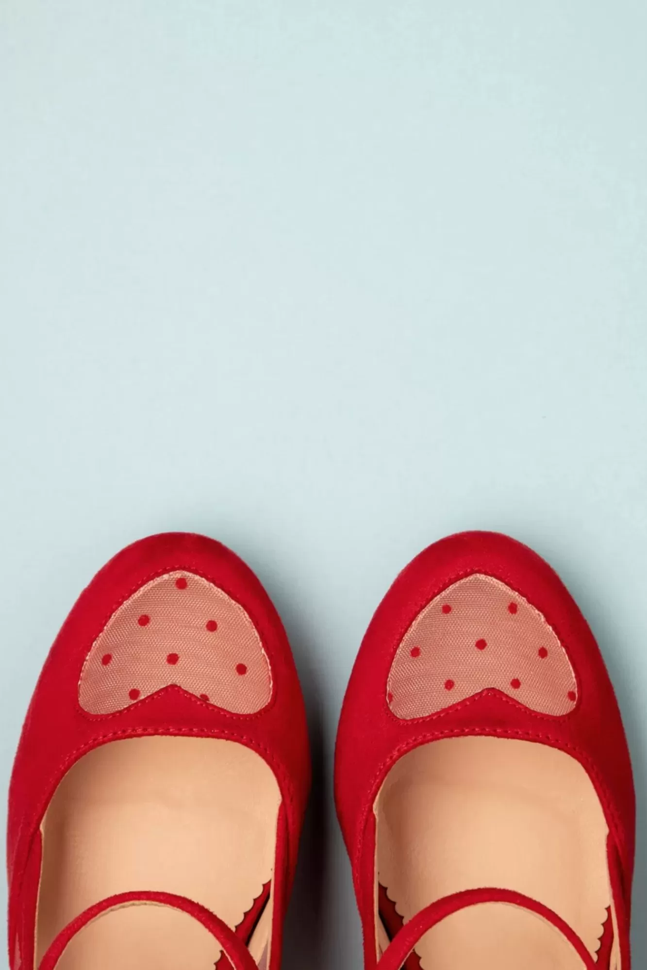 Banned Retro Elegante Spots Pumps In Rood | Vrouwen Pumps