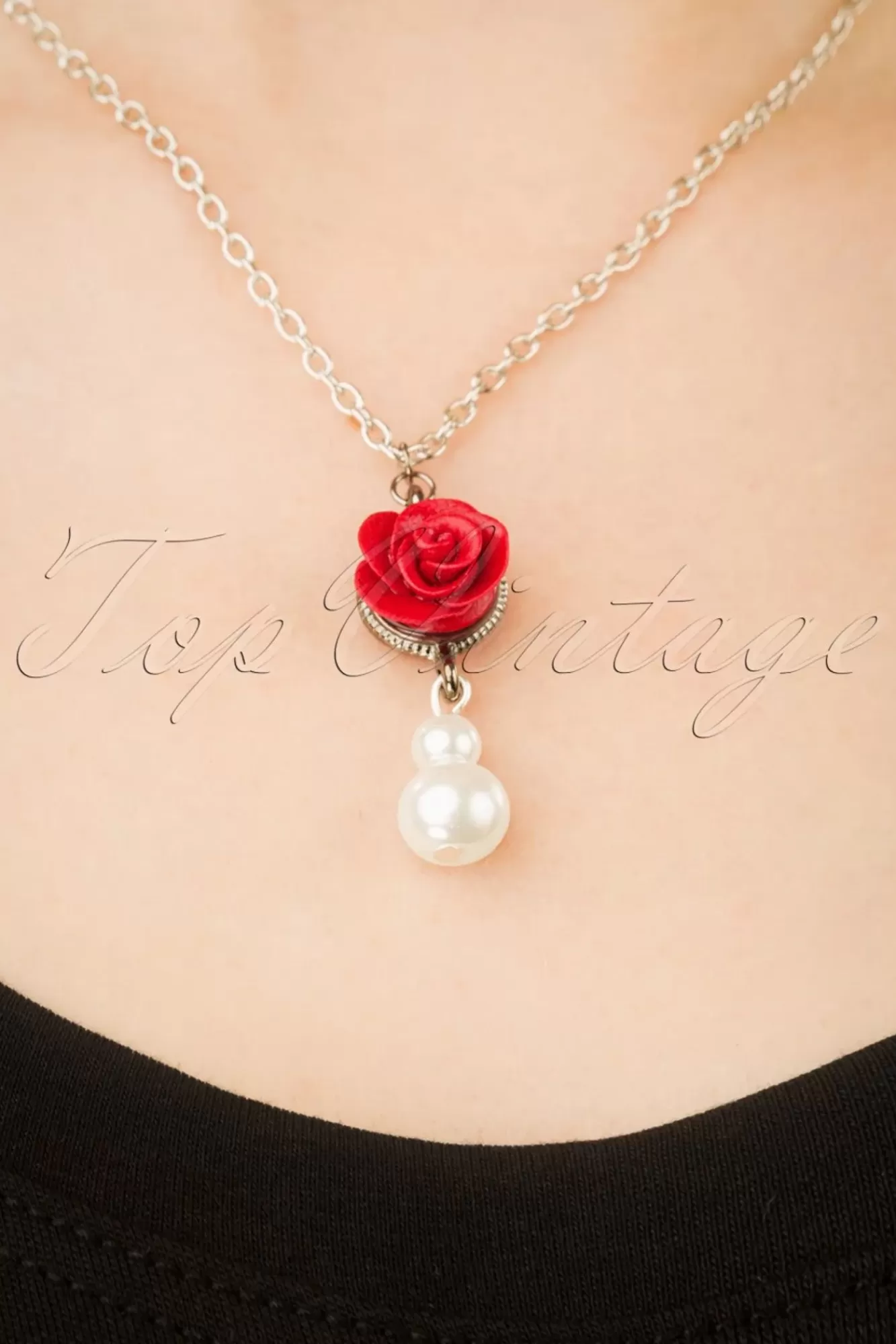 Sweet Cherry Emma Rose Parelketting In Rood | Vrouwen Sieraden