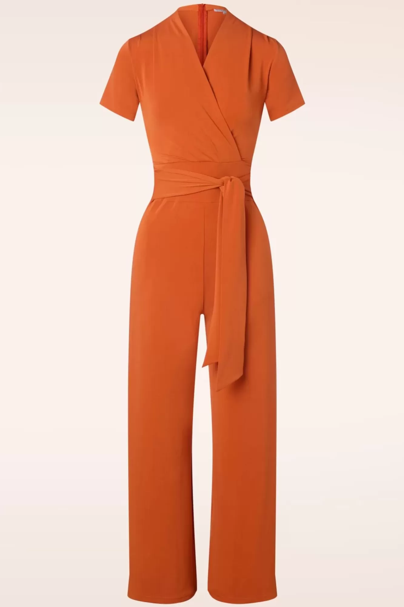 Very Cherry Emmylou Jumpsuit In Oranje | Vrouwen Playsuits & Jumpsuits