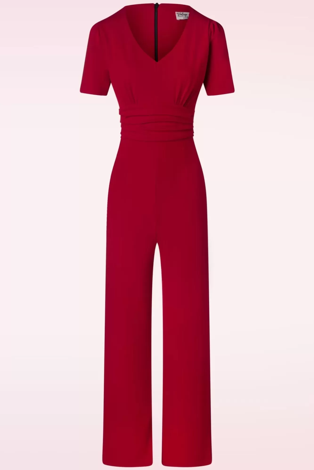 Vintage Chic for Topvintage Evelynn Jumpsuit In Rood | Vrouwen Playsuits & Jumpsuits