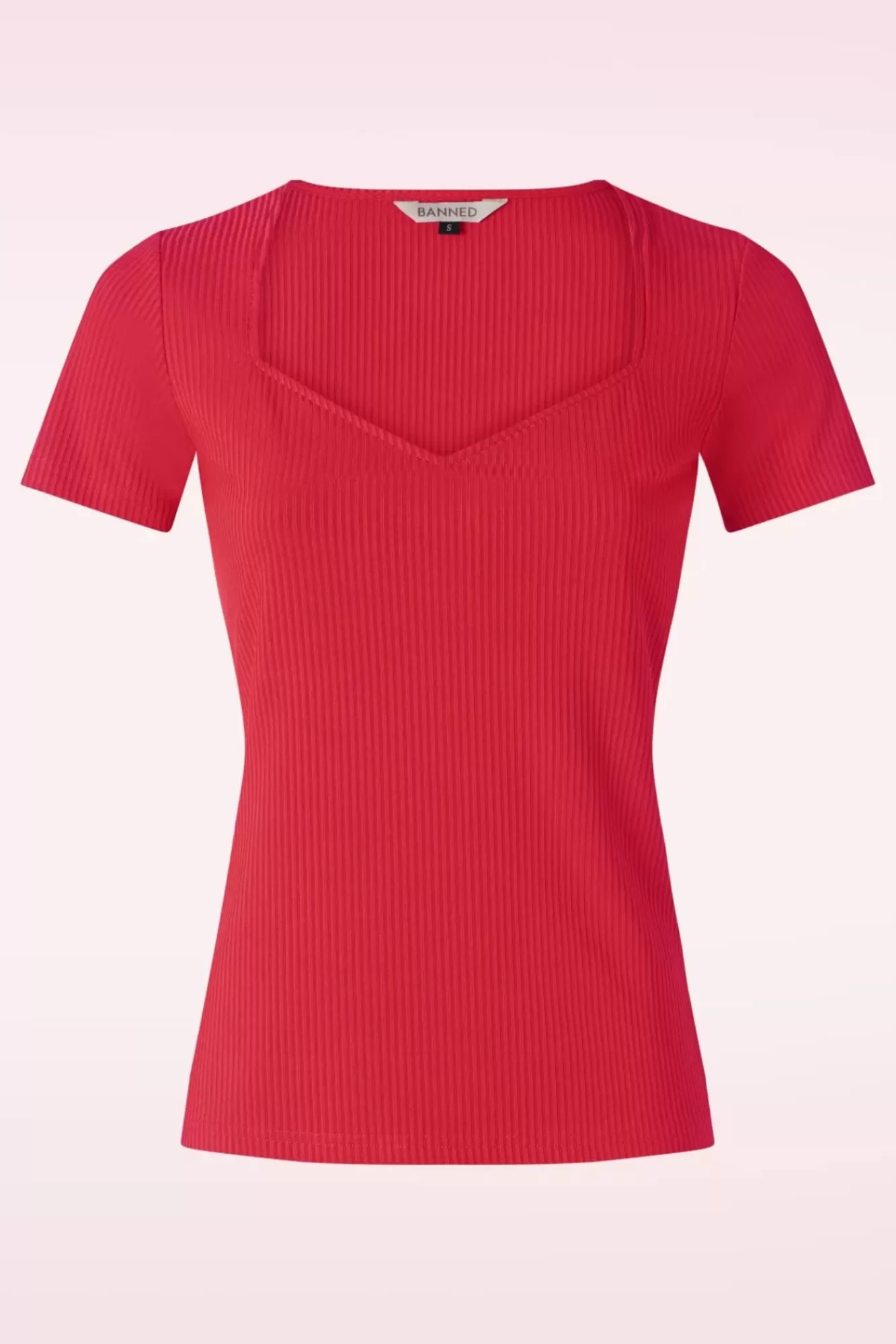 Banned Retro Fara Top In Rood | Vrouwen T-Shirts