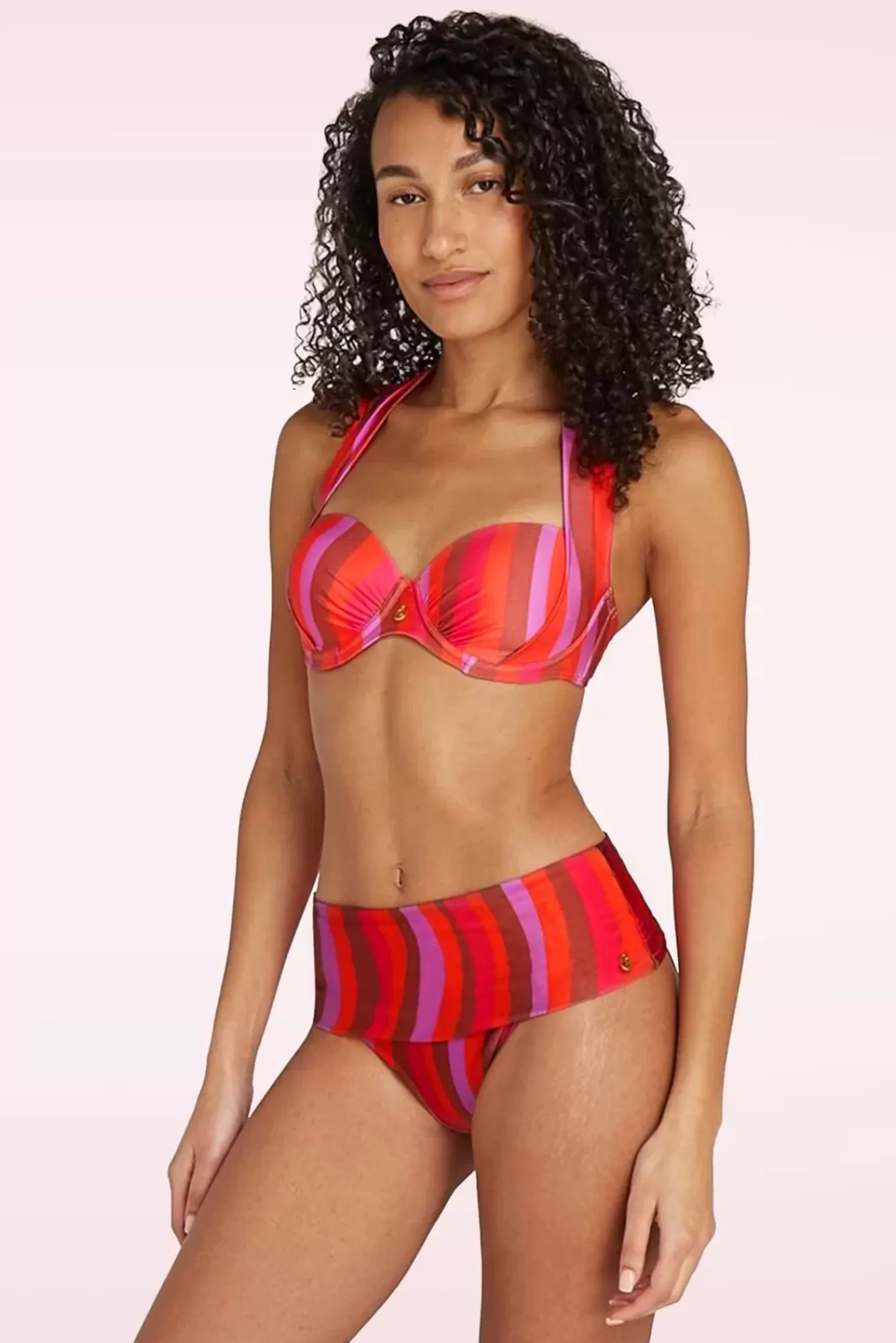 TC Beach Flipover Shiny Waves Bikinibroekje In Multi | Vrouwen Bikini'S