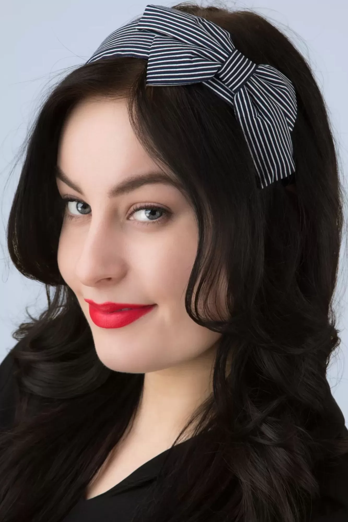 Banned Retro Genevieve Bow Haarband In Navy | Vrouwen Haaraccessoires