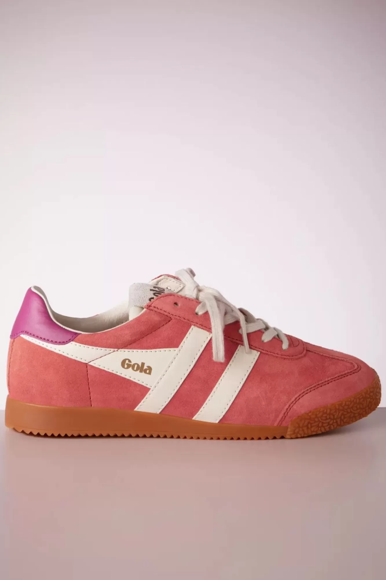 Gola Elan Suede Sneakers In Koraal | Vrouwen Sneakers