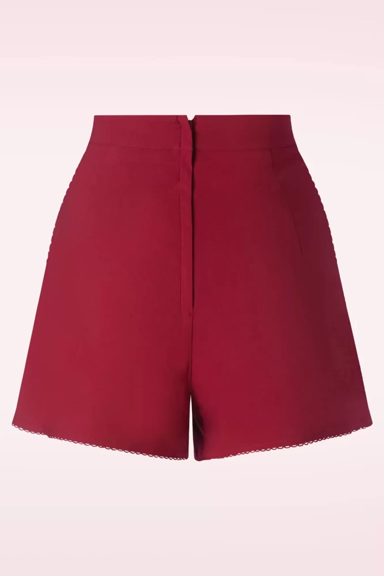 Vixen Heart Button Shorts In Rood | Vrouwen Broeken