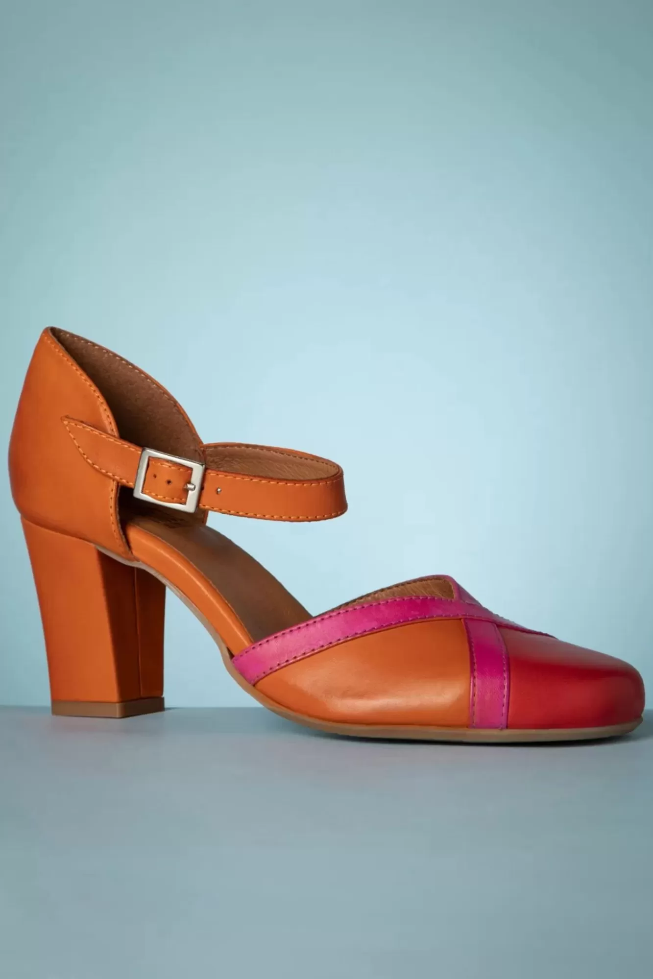 Miz Mooz Hedwig Mary Jane Pumps In Scarlet En Oranje | Vrouwen Pumps