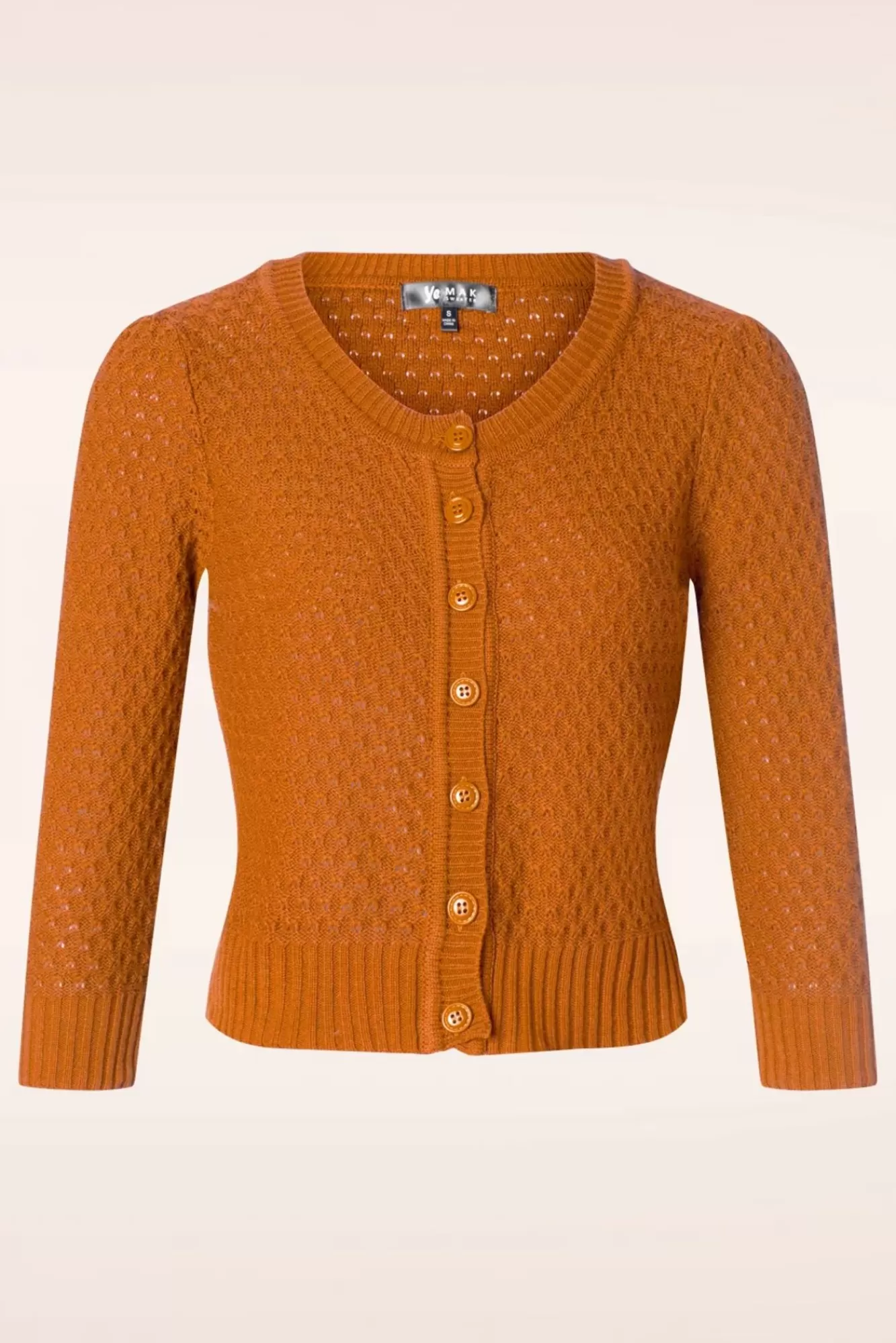 Mak Sweater Jennie Vest In Licht Oranje | Vrouwen Vestjes