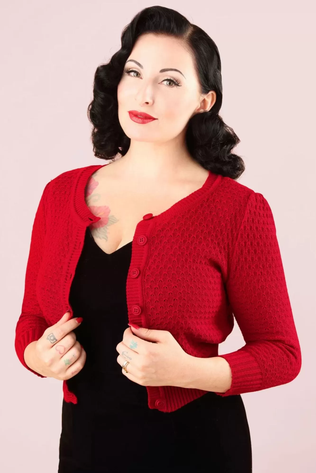 Mak Sweater Jennie Vest In Rood | Vrouwen Vestjes