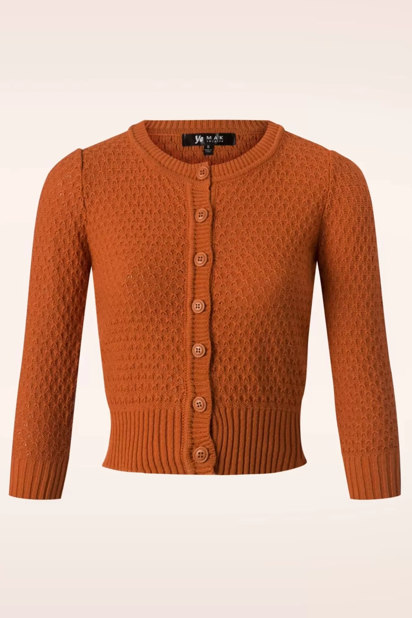 Mak Sweater Jennie Vest In Vintage Oranje | Vrouwen Vestjes