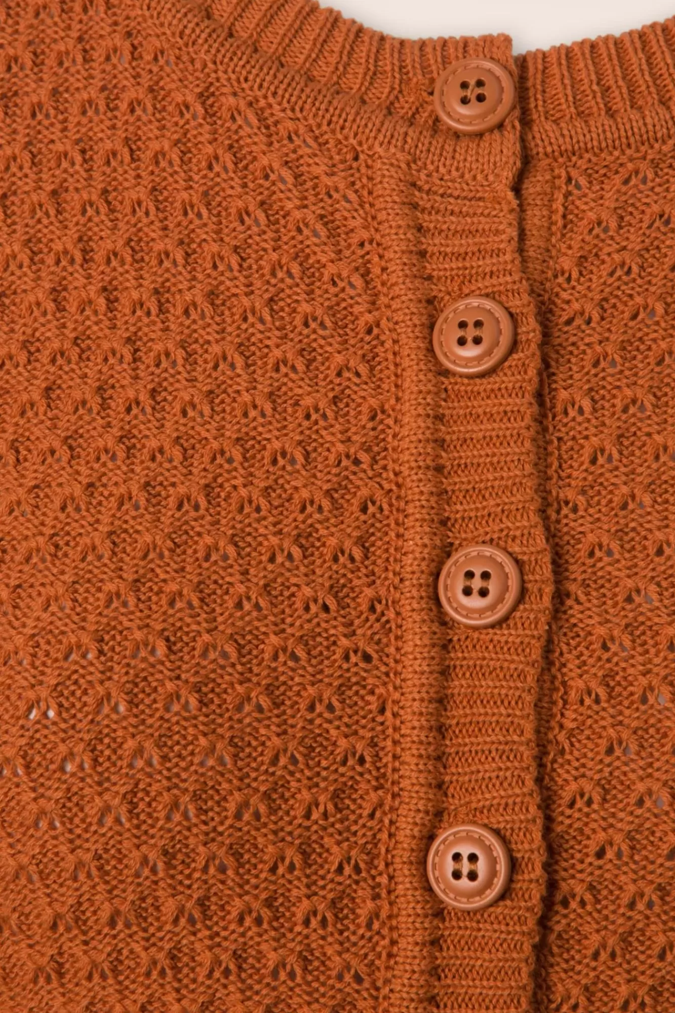 Mak Sweater Jennie Vest In Vintage Oranje | Vrouwen Vestjes