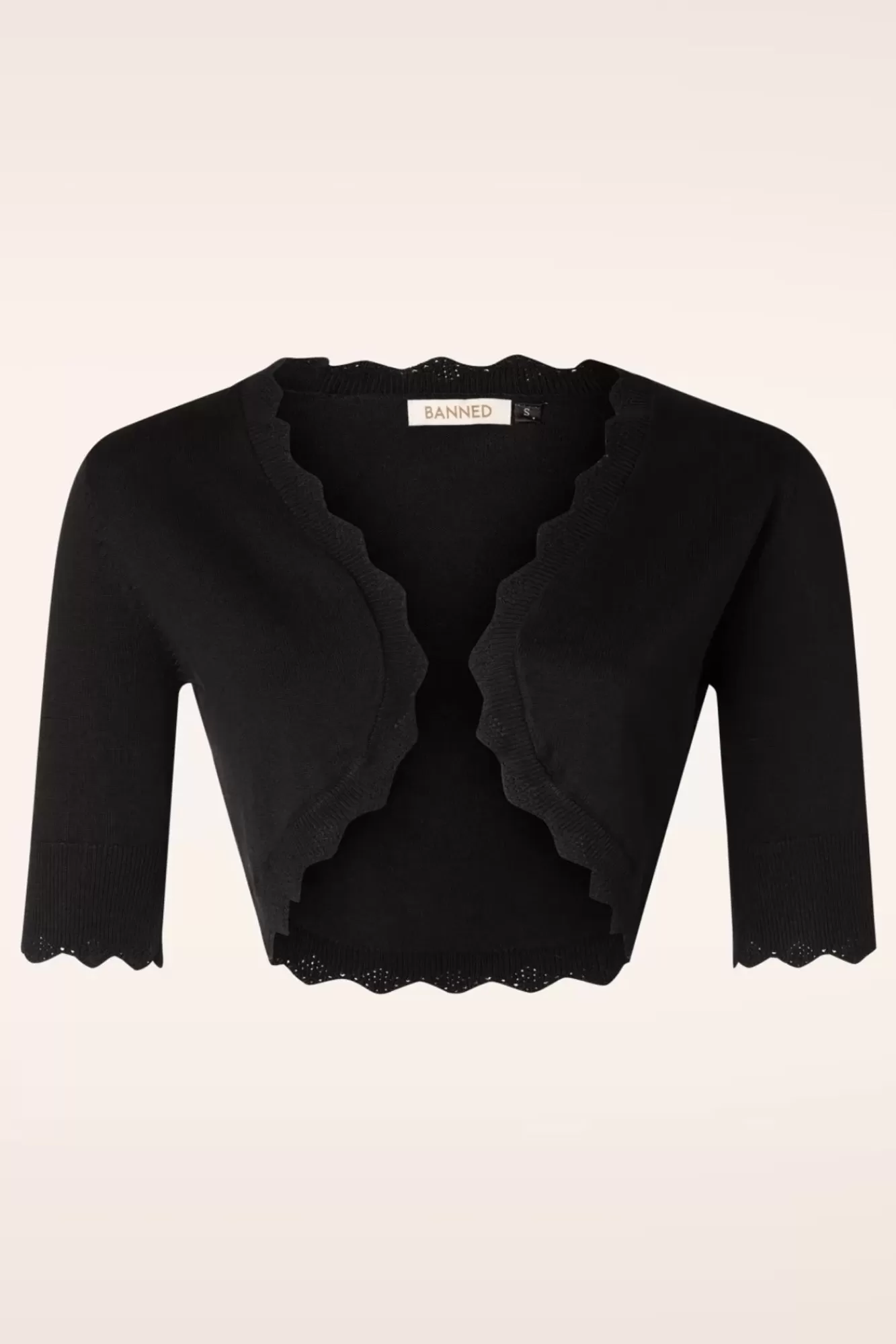 Banned Retro Jenny Bolero In Zwart | Vrouwen Bolero'S & Capes