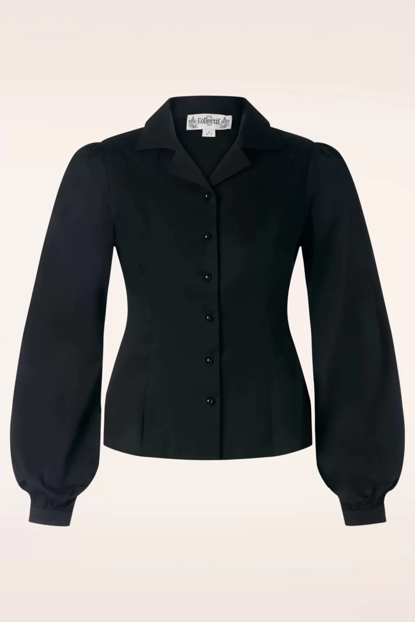 Collectif Clothing Jerry Blouse In Zwart | Vrouwen Blouses