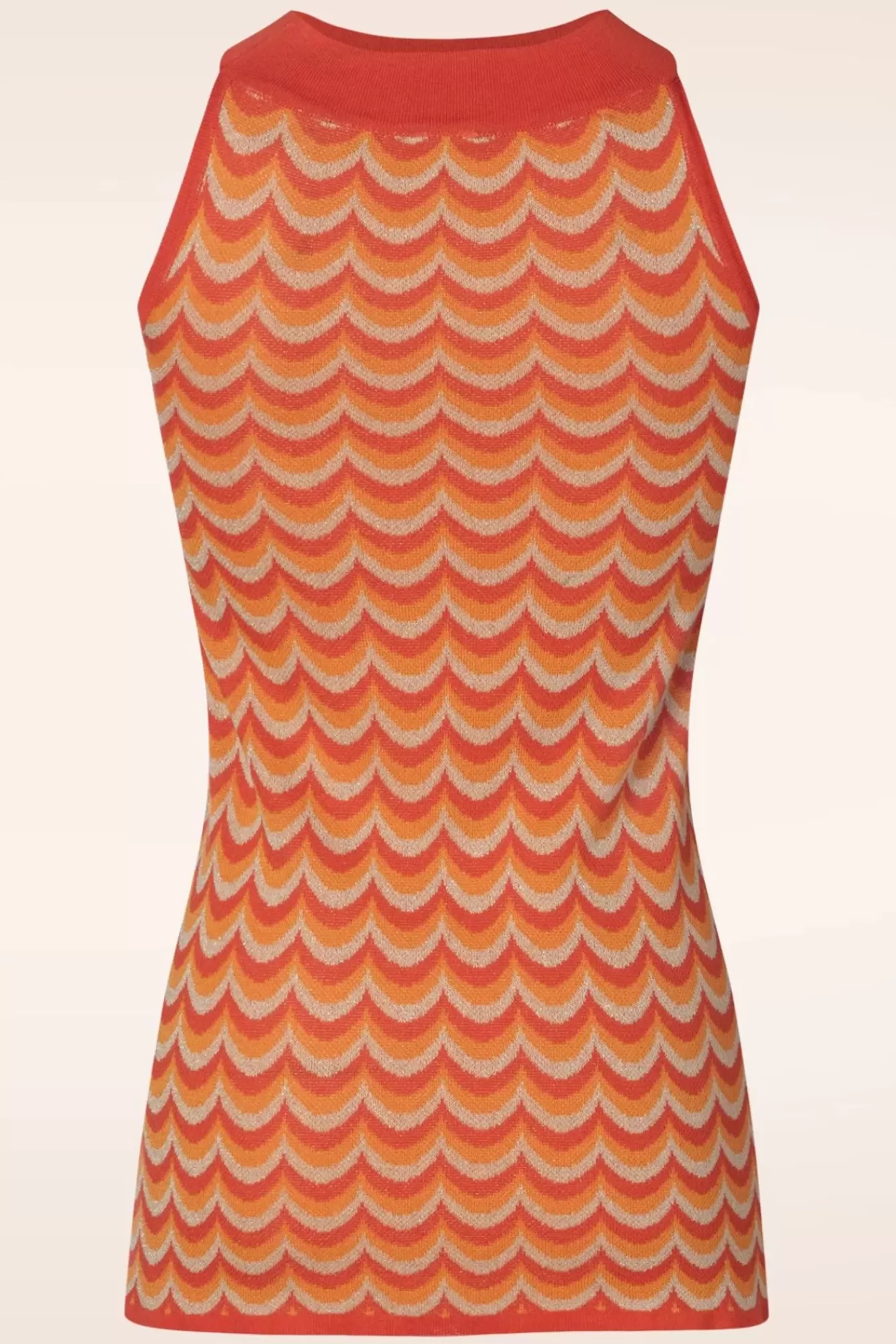 WNT Collection Jessie Waves Top In Oranje | Vrouwen Tops